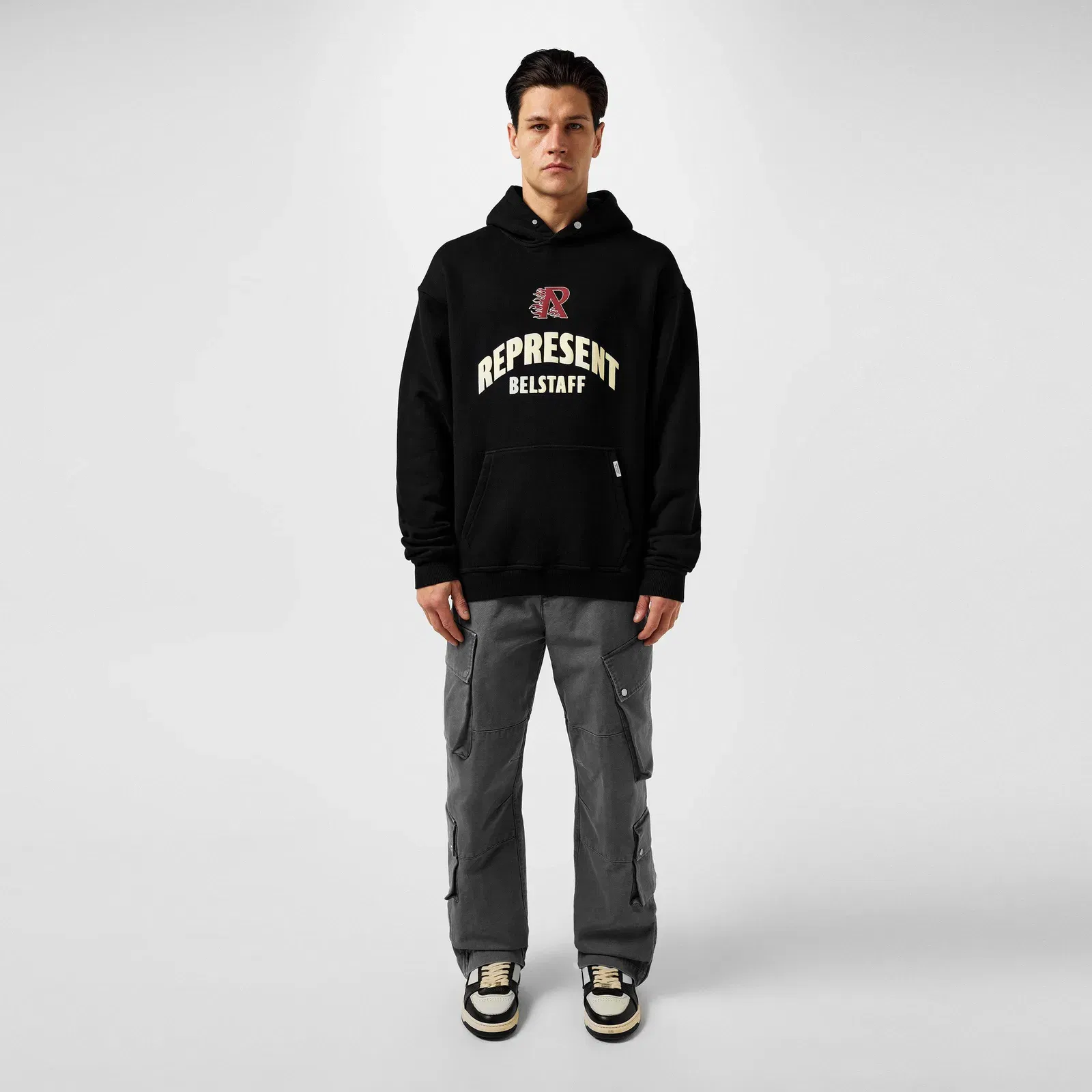 Flame Phoenix Graphic Print Hoodie