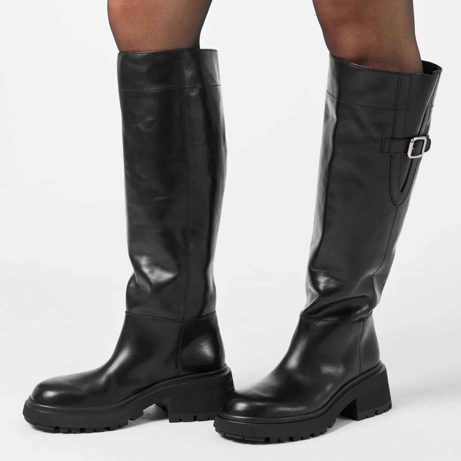 Inner Zip Knee High Boots