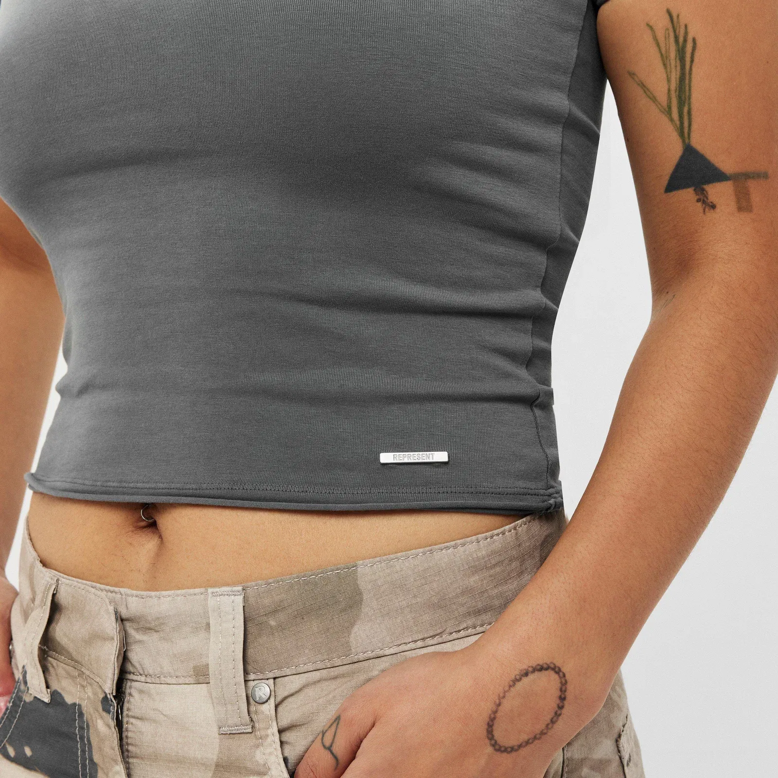 Cropped Fitted Baby T-Shirt