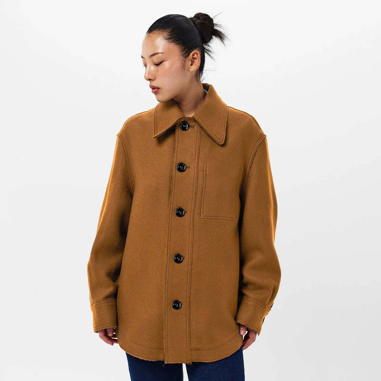 Suede Long Sleeve Shirt