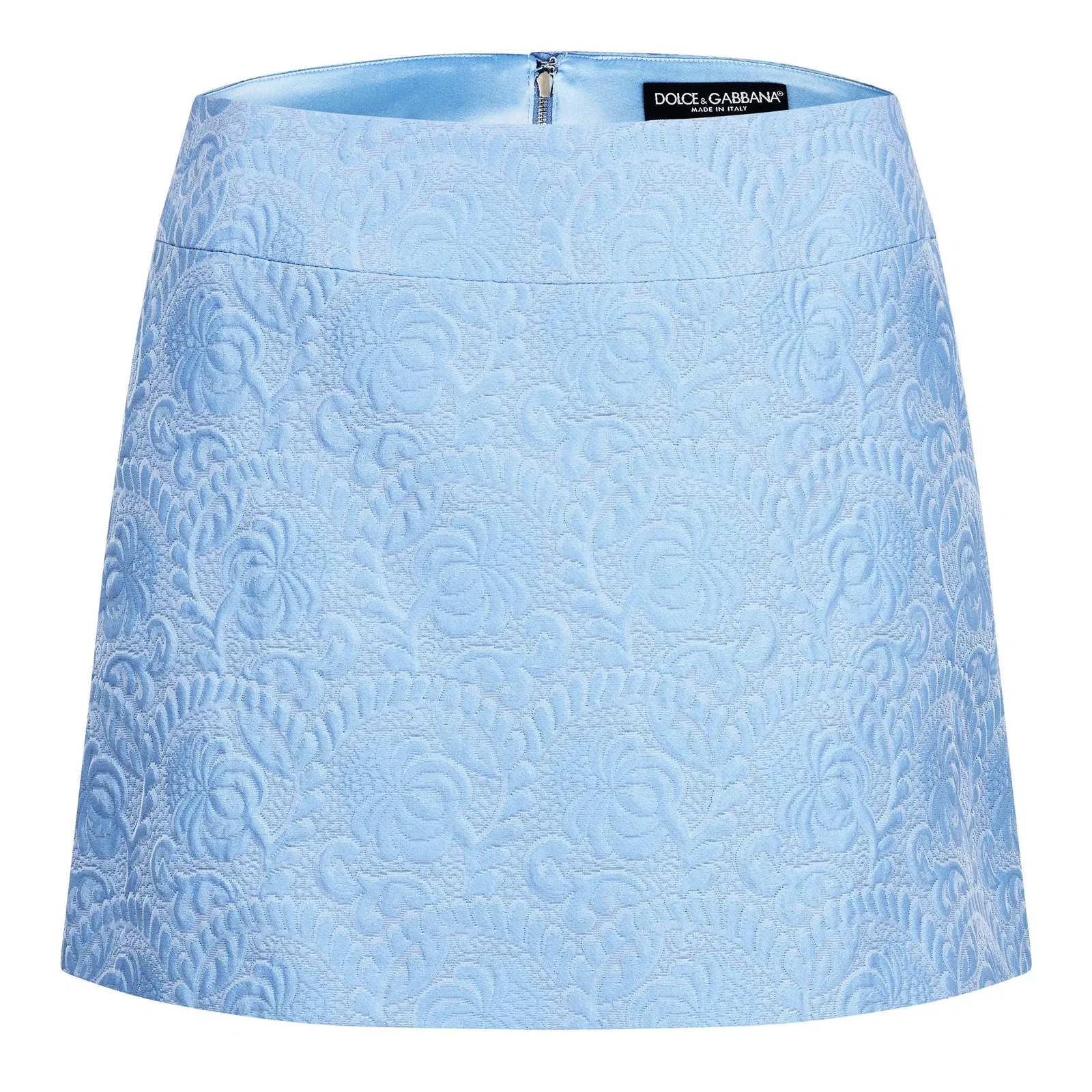 Floral Quilted Jacquard Miniskirt
