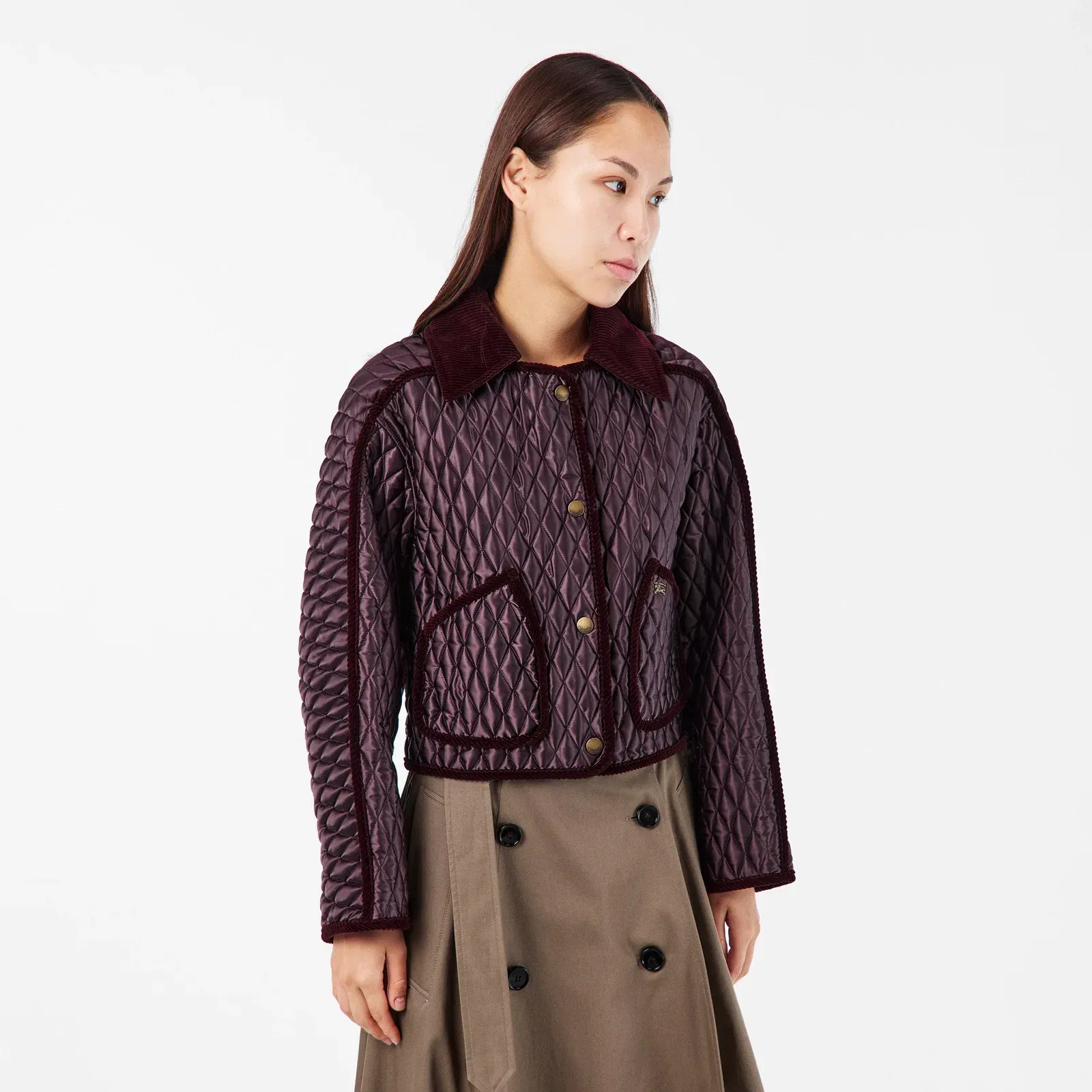 Floriston Diamond Quilted Structured Jacket