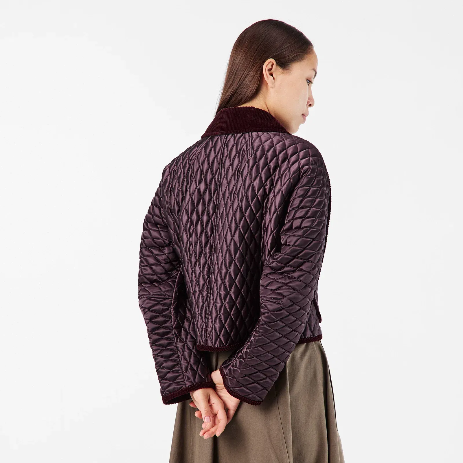 Floriston Diamond Quilted Structured Jacket