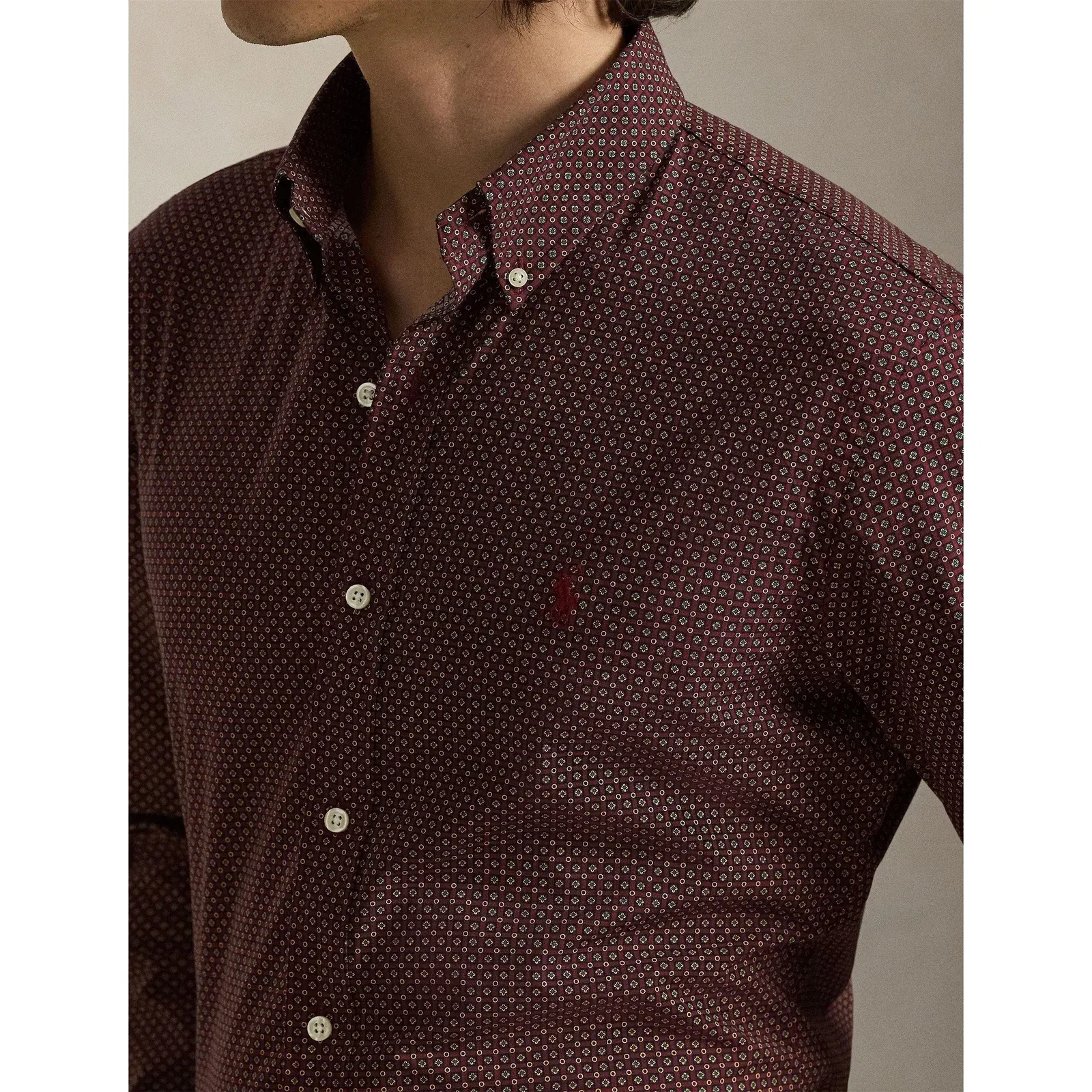 Long-Sleeve Plain Shirt