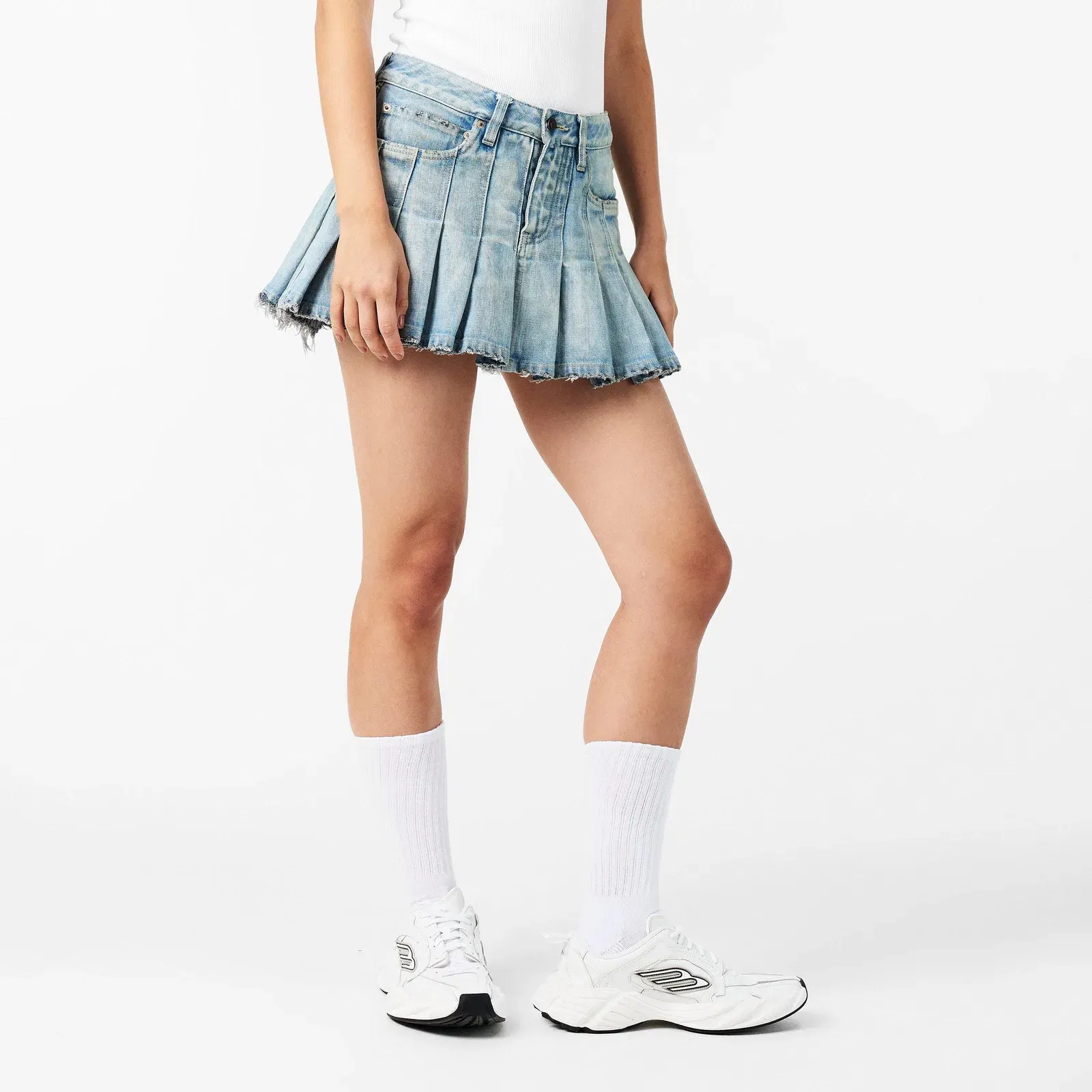 Pleated Mini Skirt