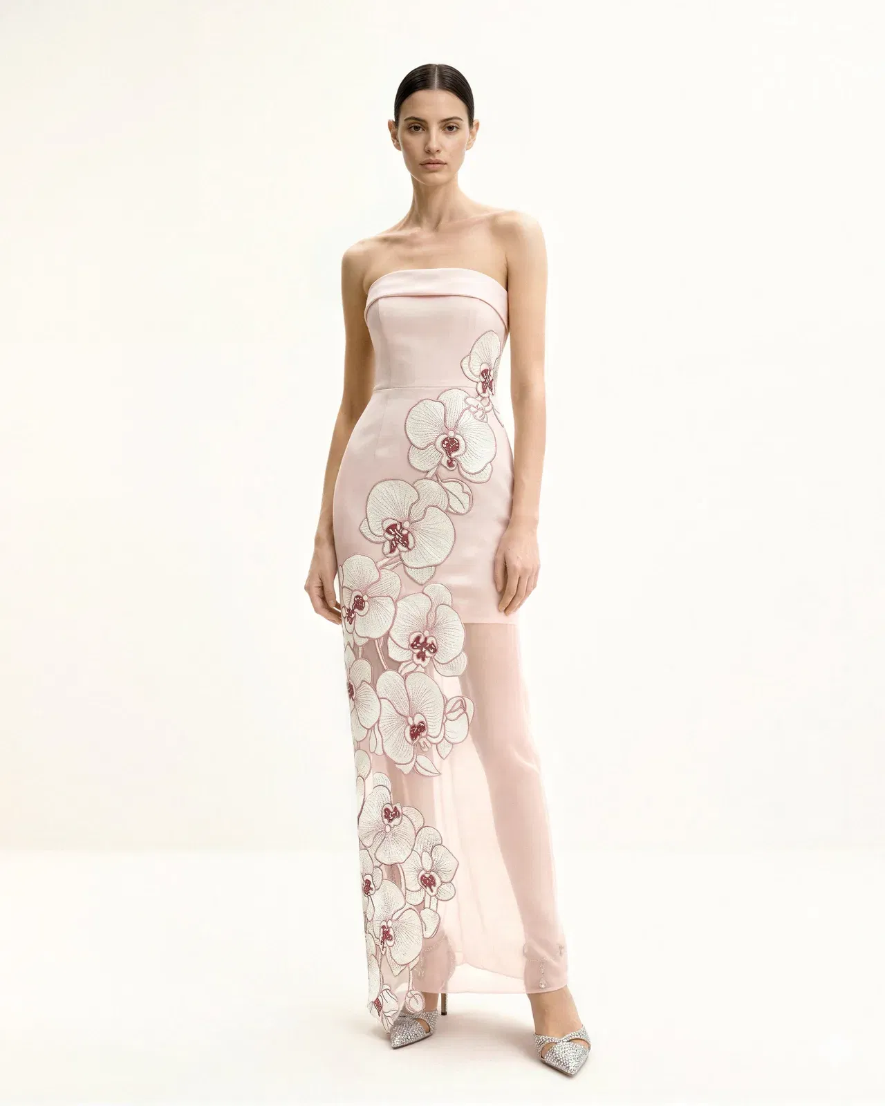 Orchid Embroidered Dress - Pink