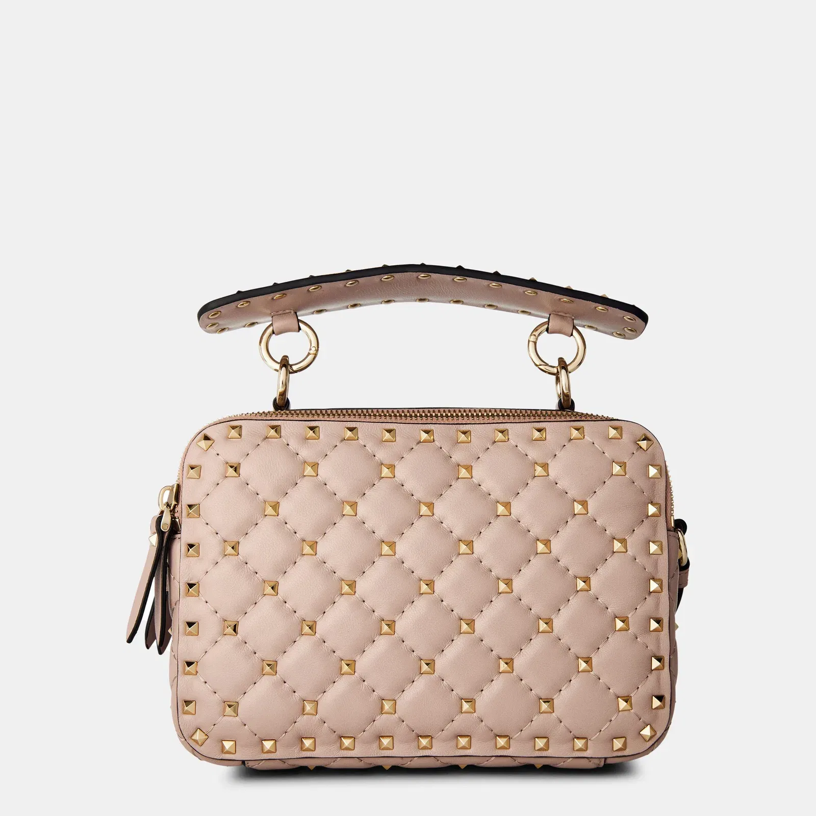 Quilted Spike Crossbody Bag