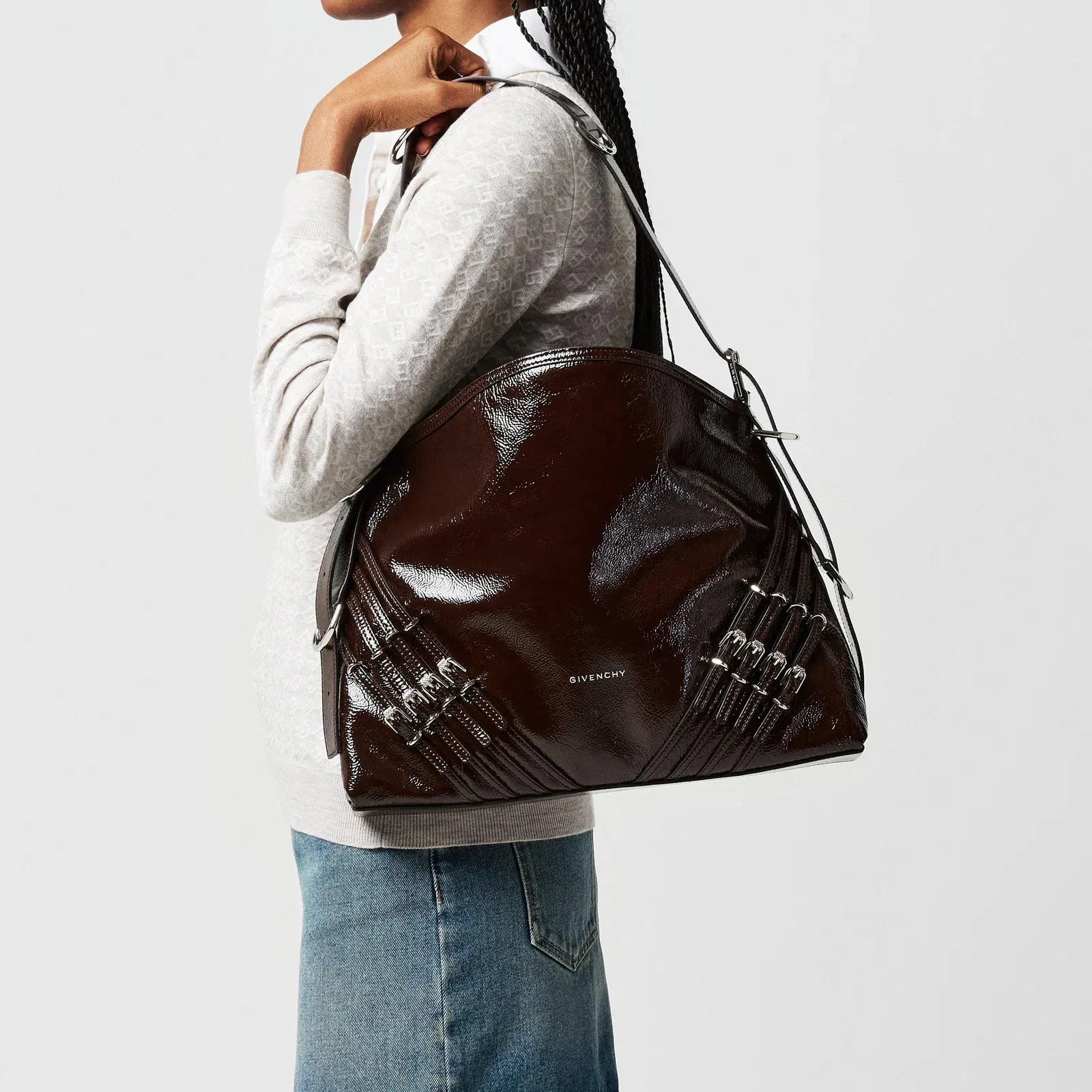 Voyou Buckle Shoulder Bags