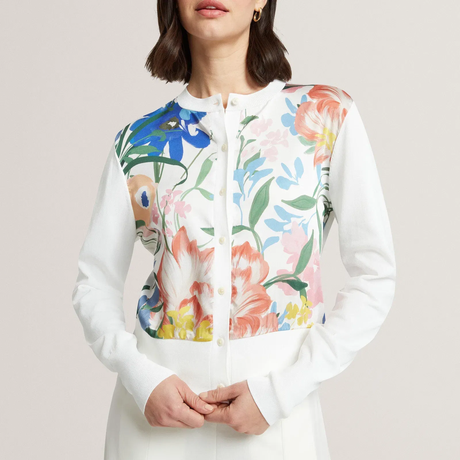 Ted Baker Printed Button Through Cardigan