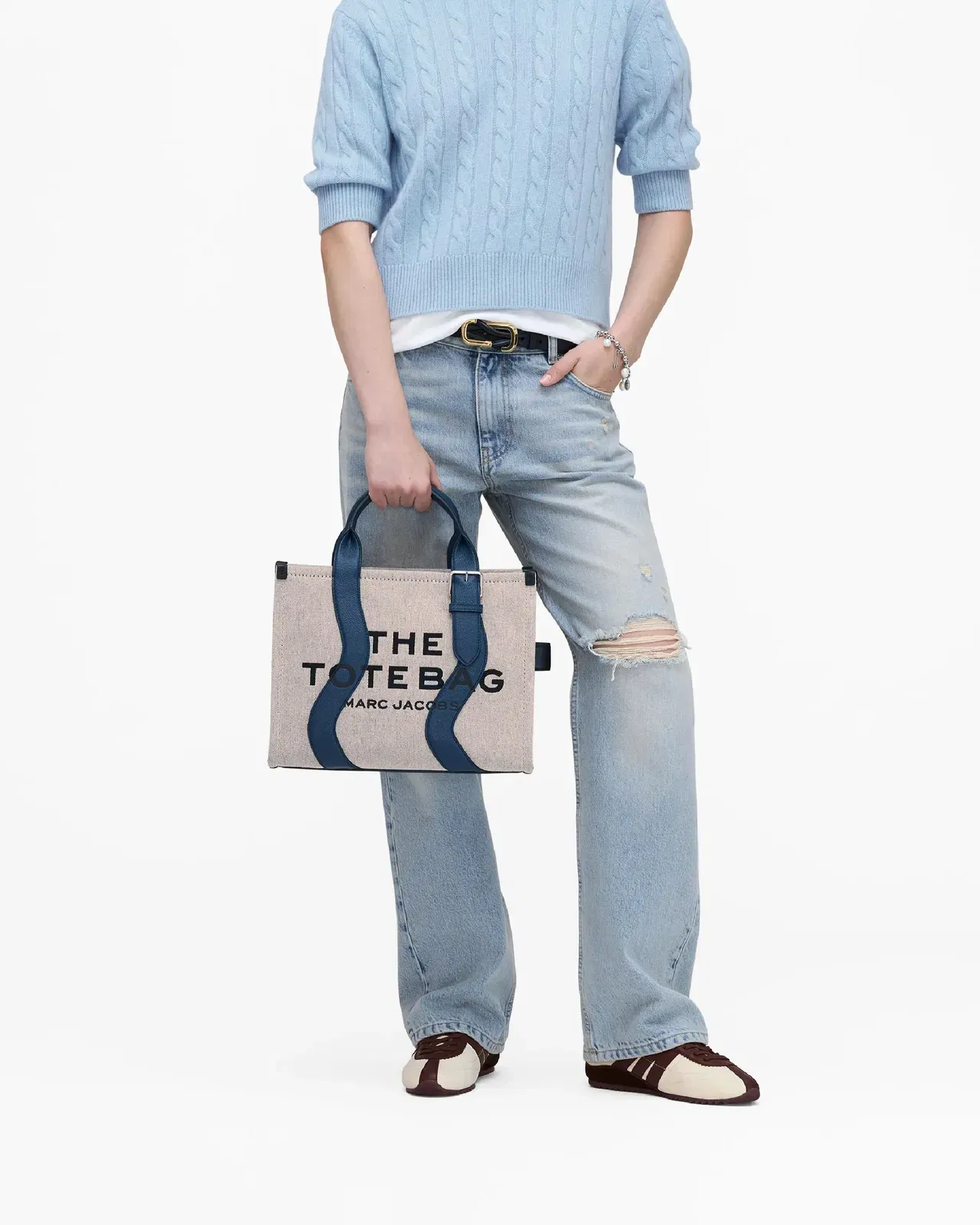 The Wavy Canvas Medium Tote Bag
