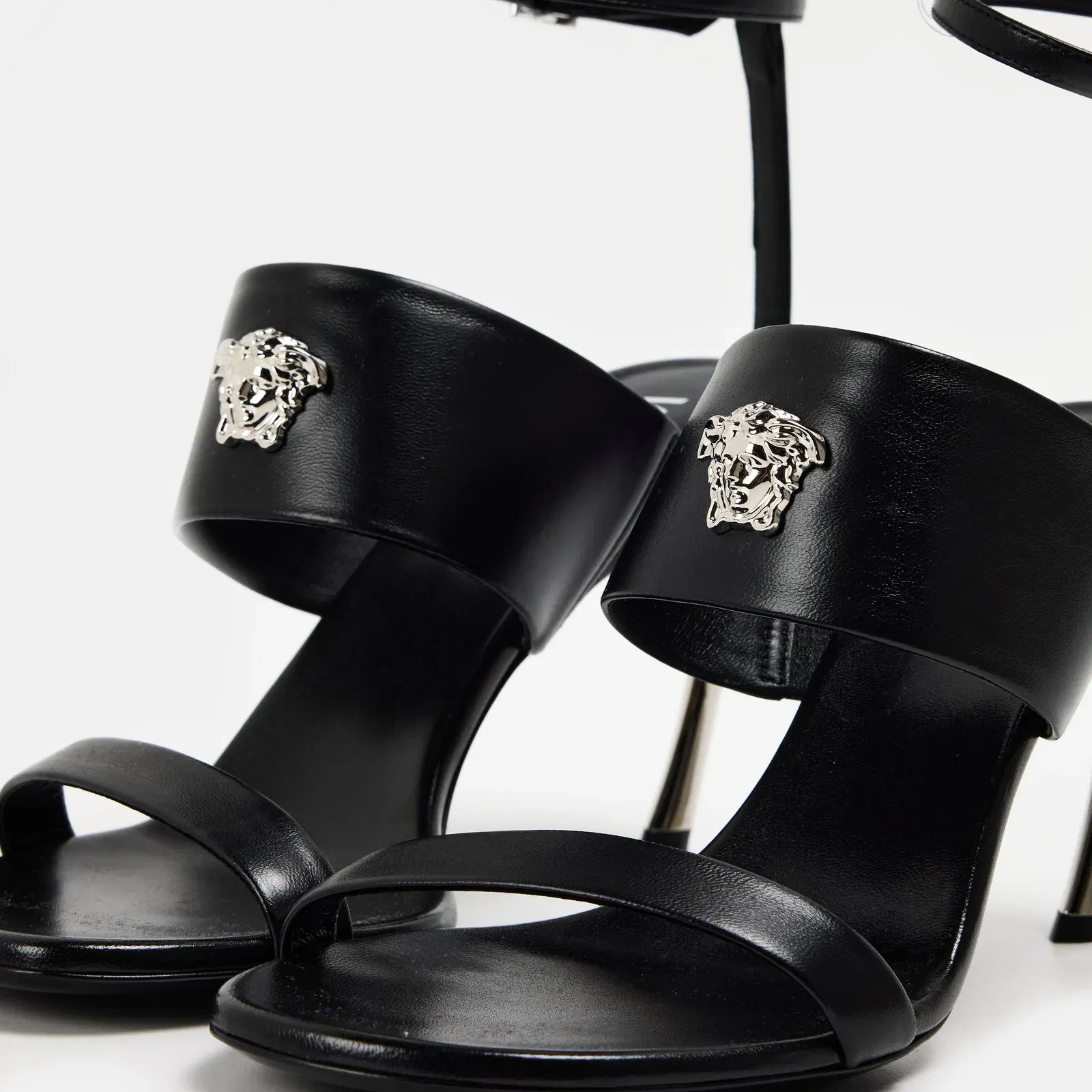 Structured Heel Heeled Sandals