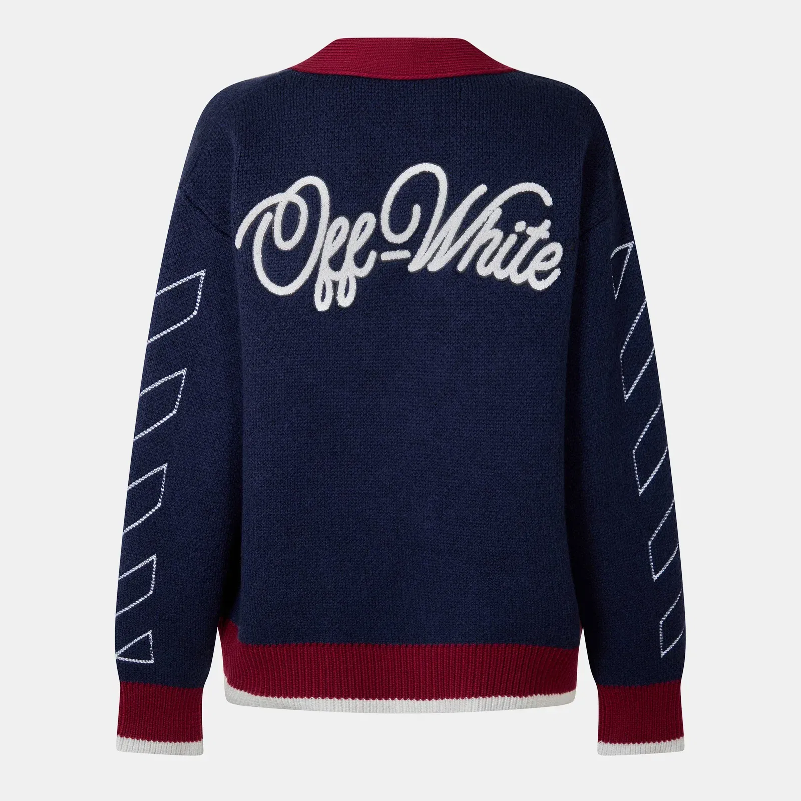 Varsity Button Front Knit Cardigan