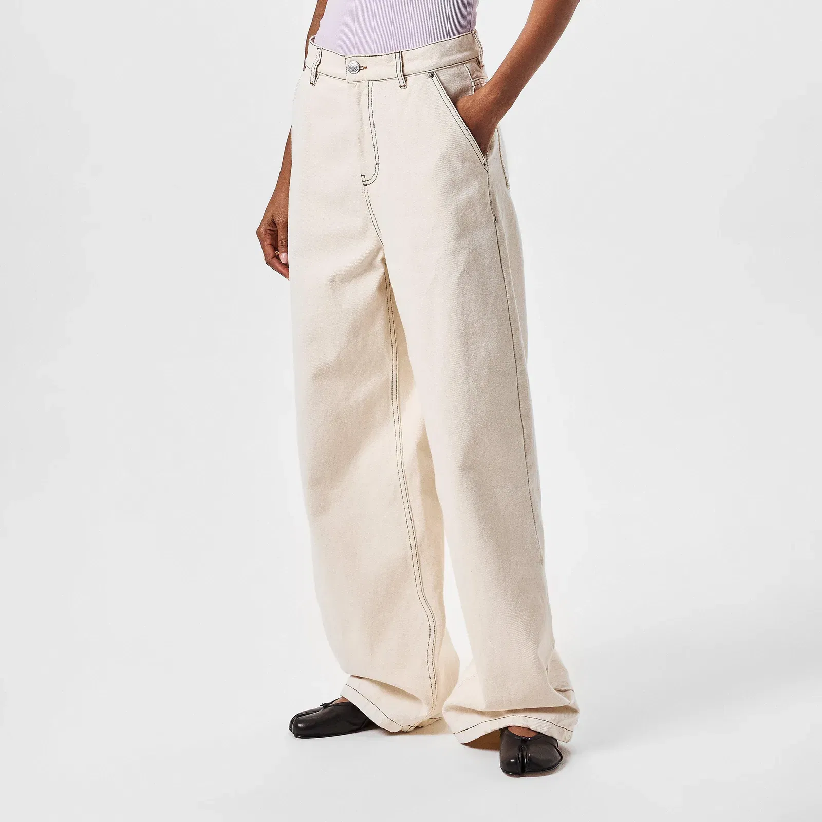 High Rise Wide Leg Trousers
