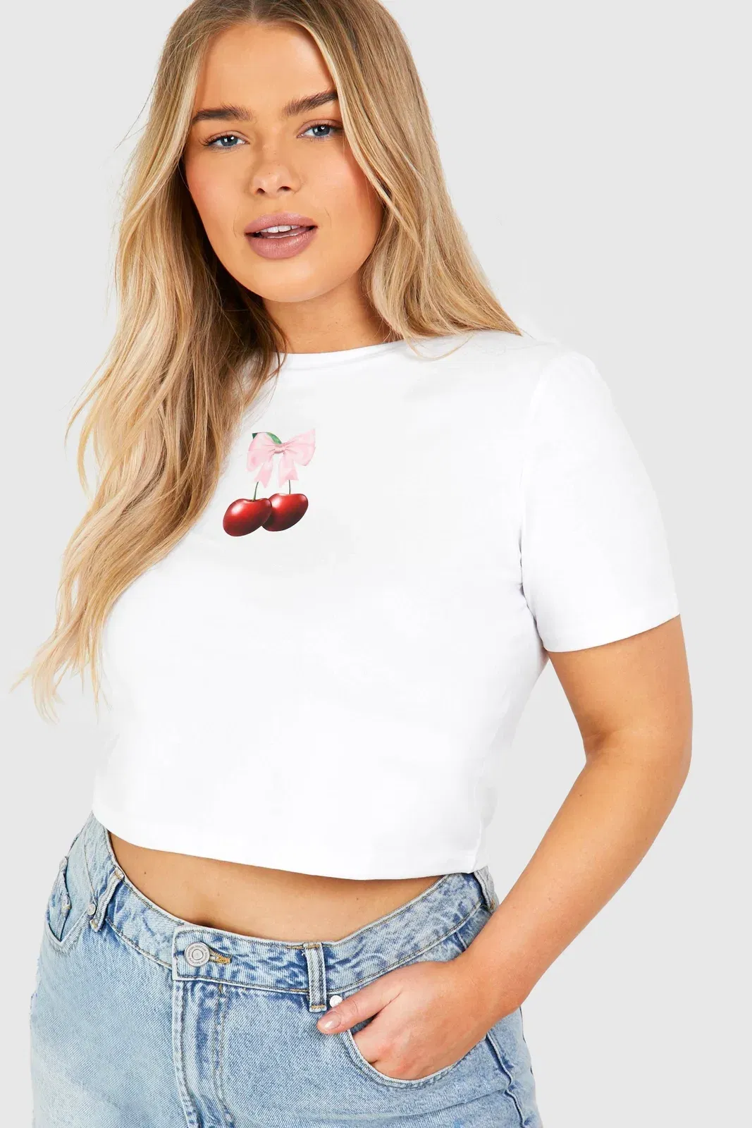 Plus Cherry Bow Baby T-Shirt
