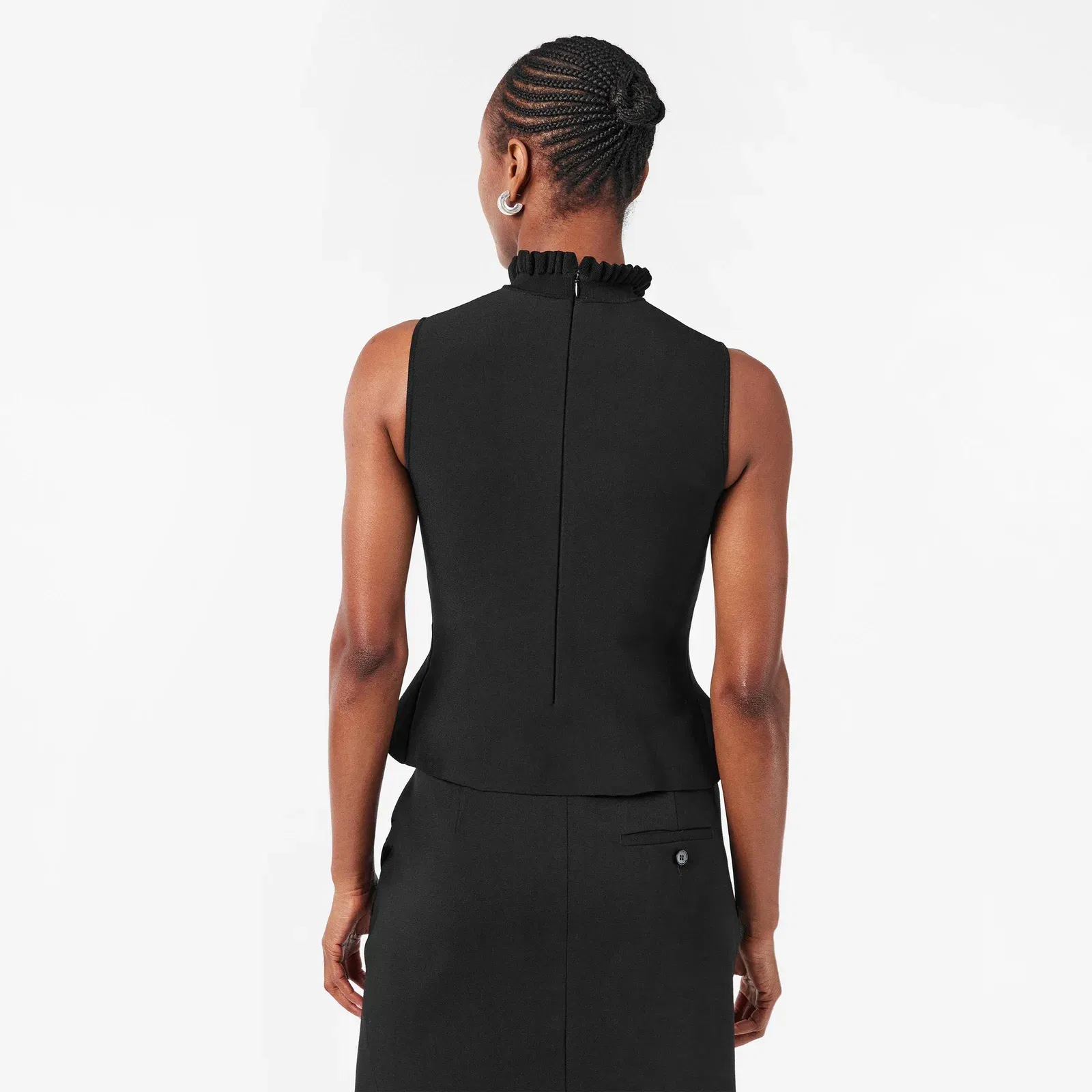 Alex Structured Tailored Peplum Top