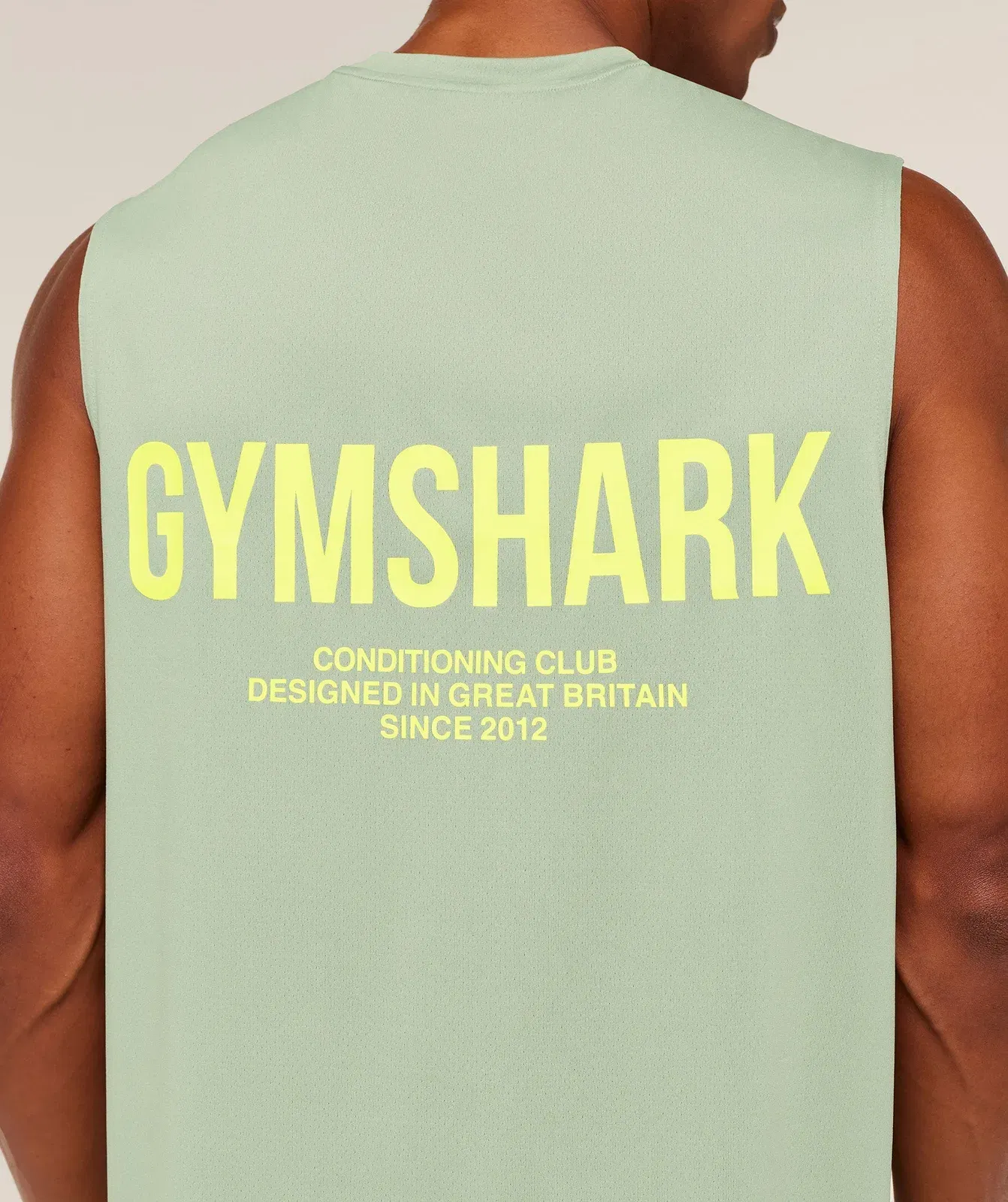 Gymshark Conditioning Club Tank - GS Haze Green/GS Sorbet Yellow