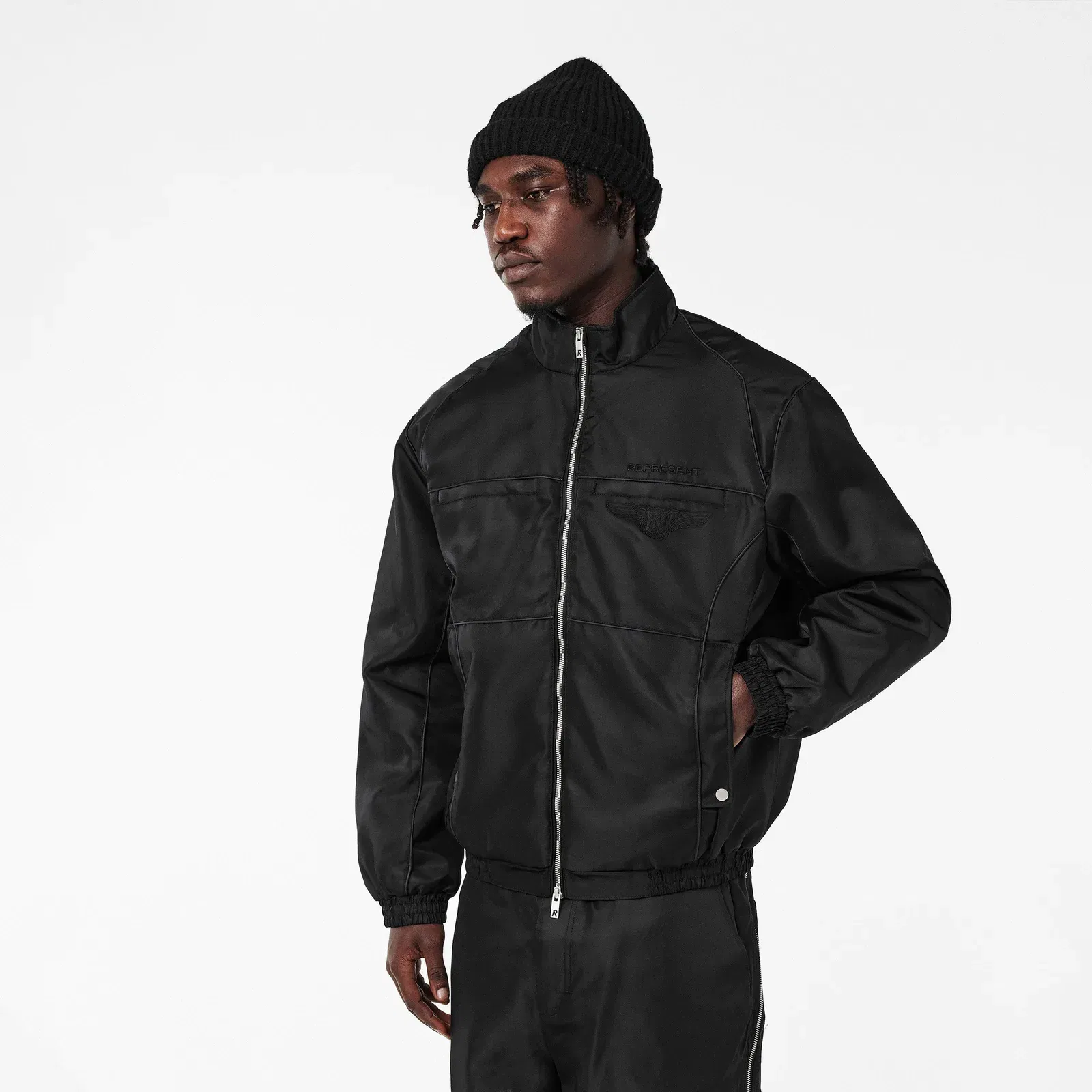 's Ribbed Collar Bomber Jacket