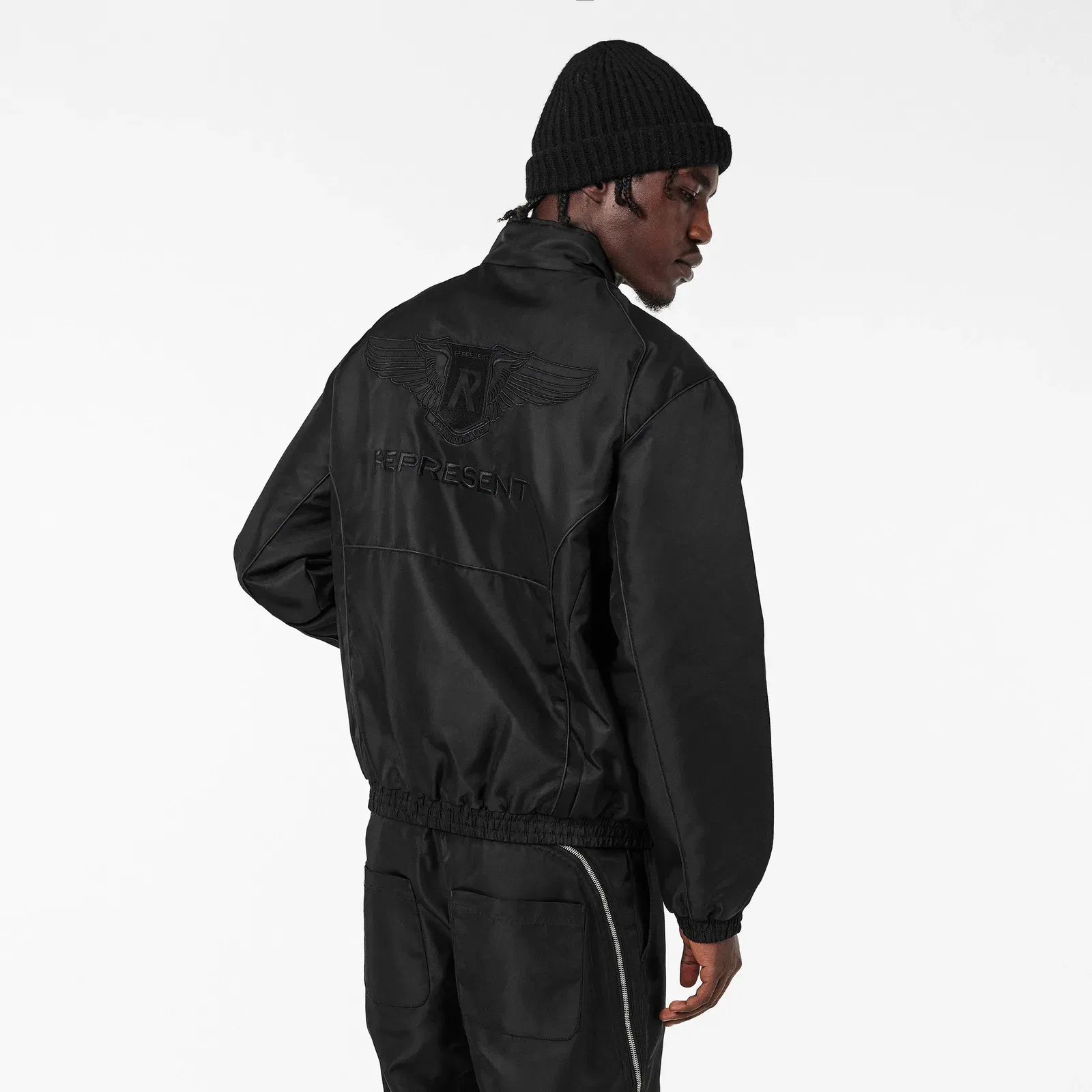 's Ribbed Collar Bomber Jacket