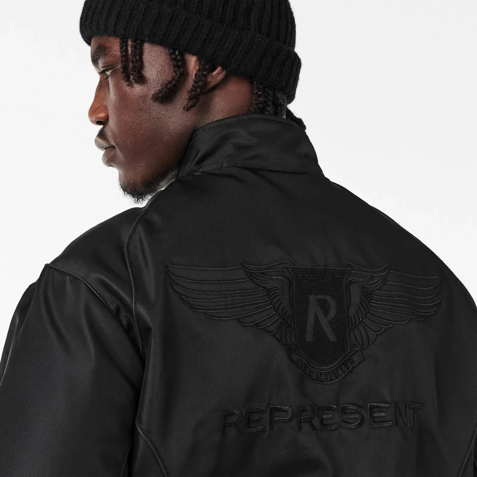 's Ribbed Collar Bomber Jacket
