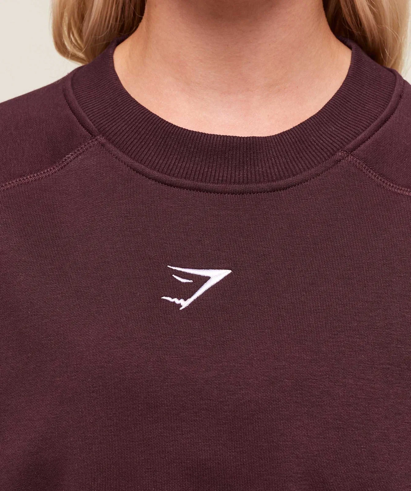 Gymshark Training Oversized Fleece Sweatshirt - Cherry Purple