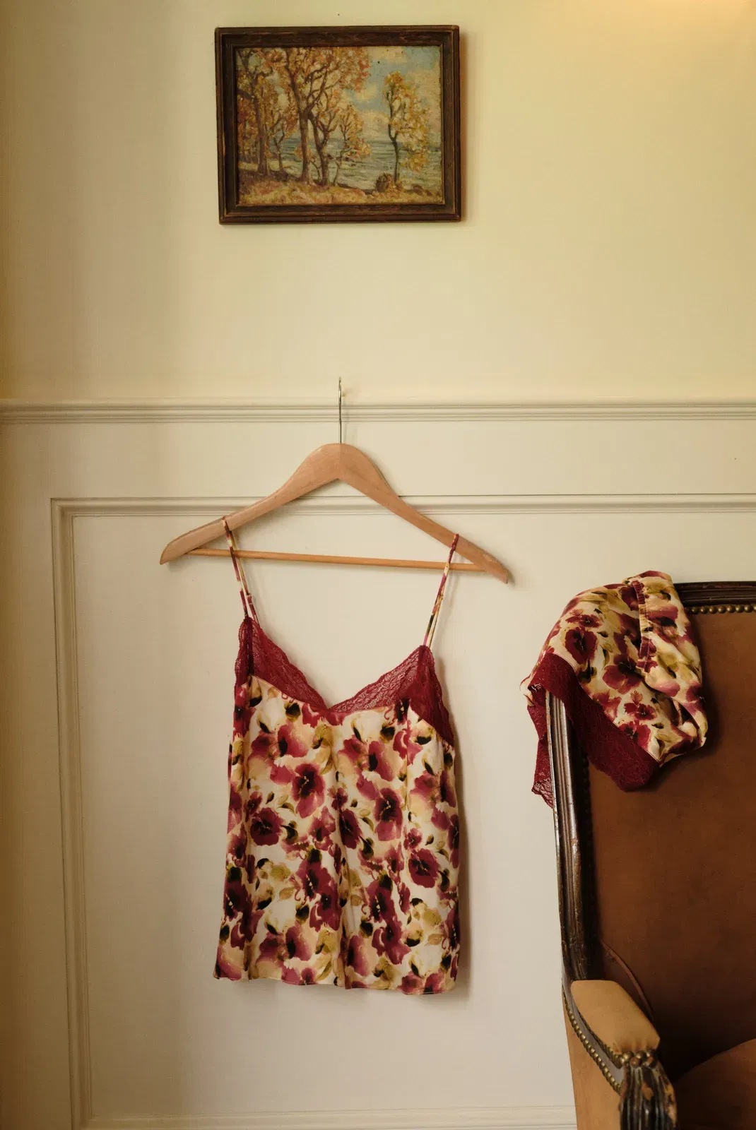 Eberjey x Lily Aldridge - Washable Silk Printed Lace Cami & Short Set