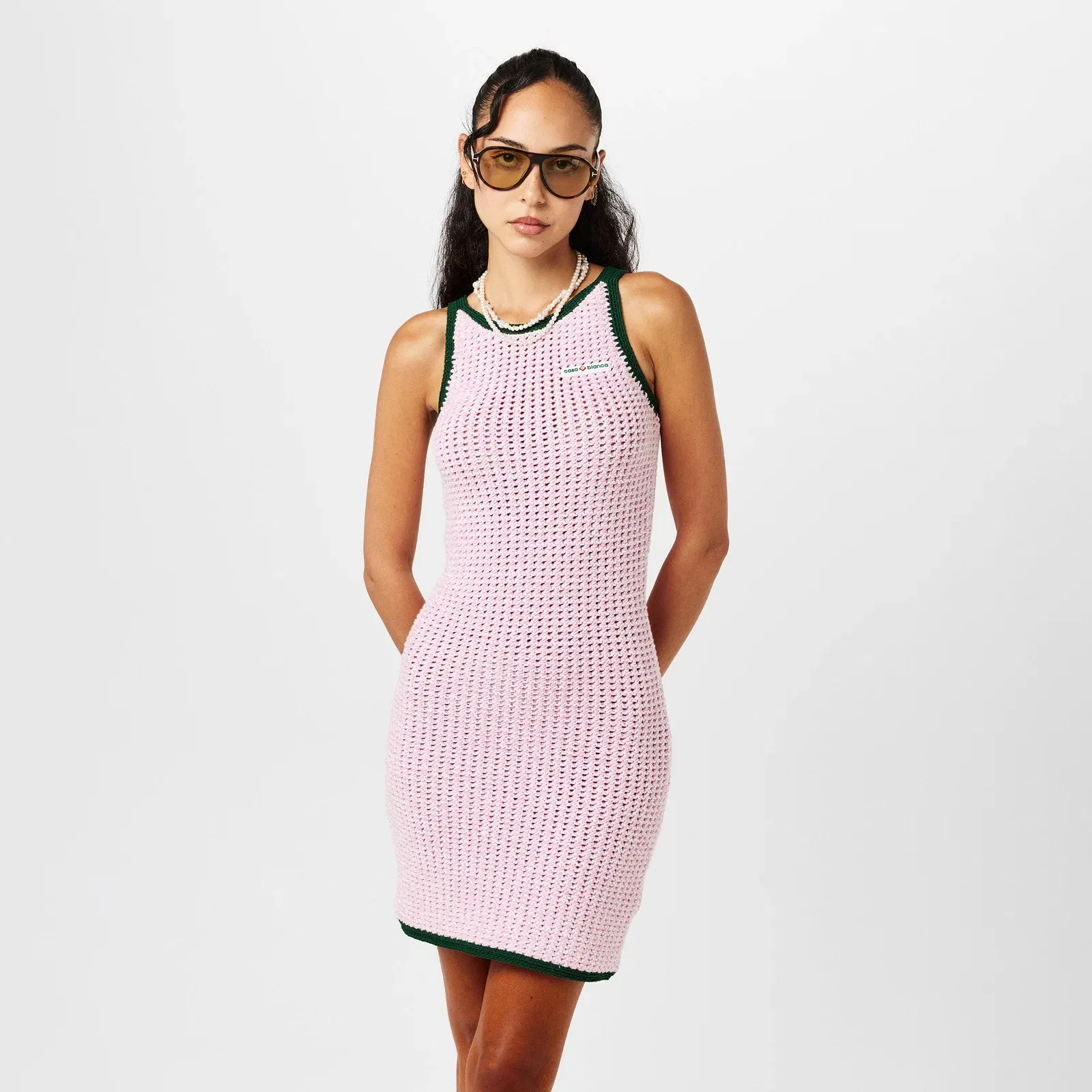 Mouline Structured Mini Dress