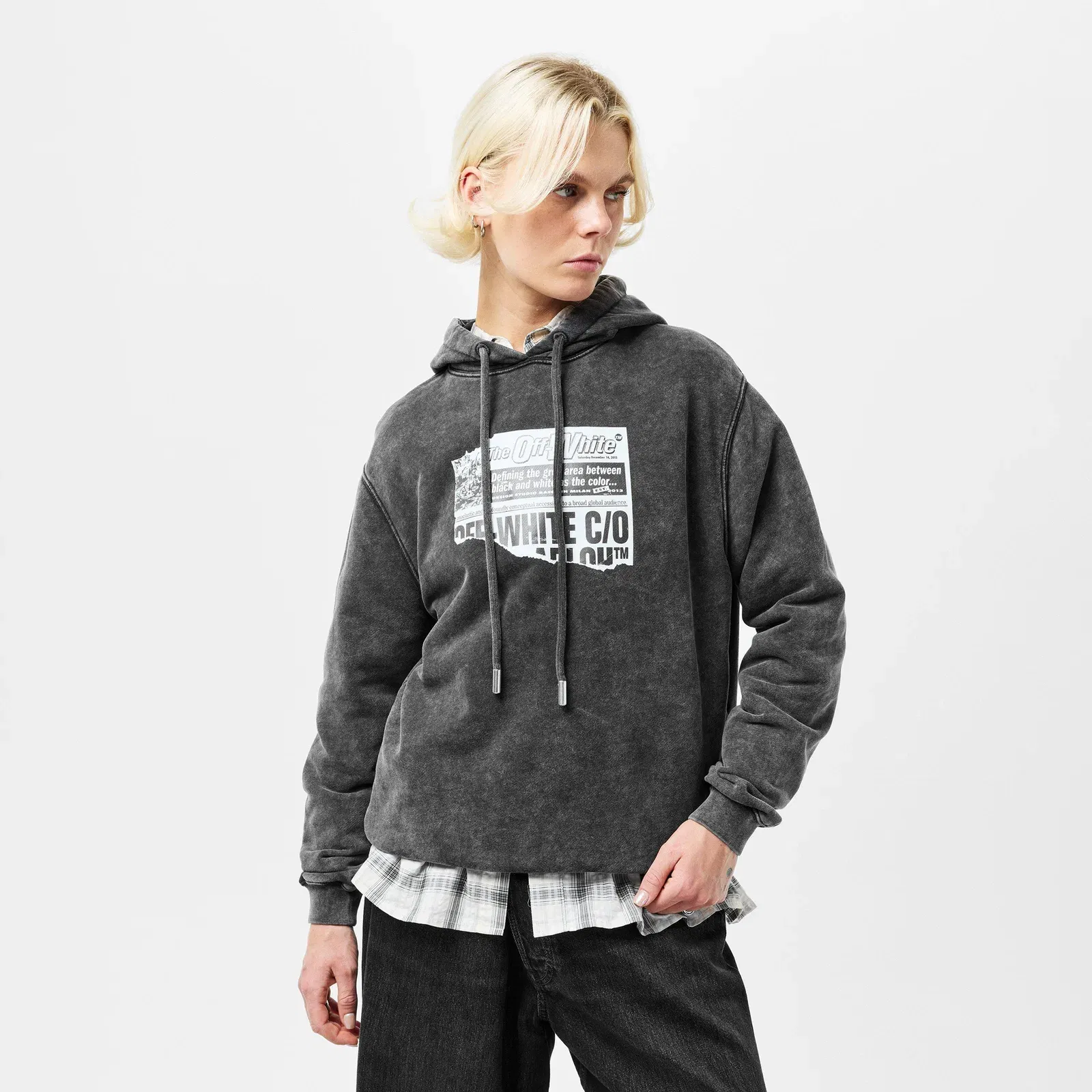News Pull Over Oversized Hoodie