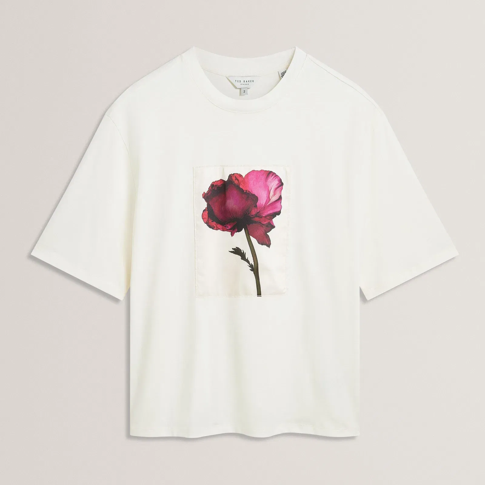 Ted Baker Floral Graphic Soft Touch Fitted T-Shirt
