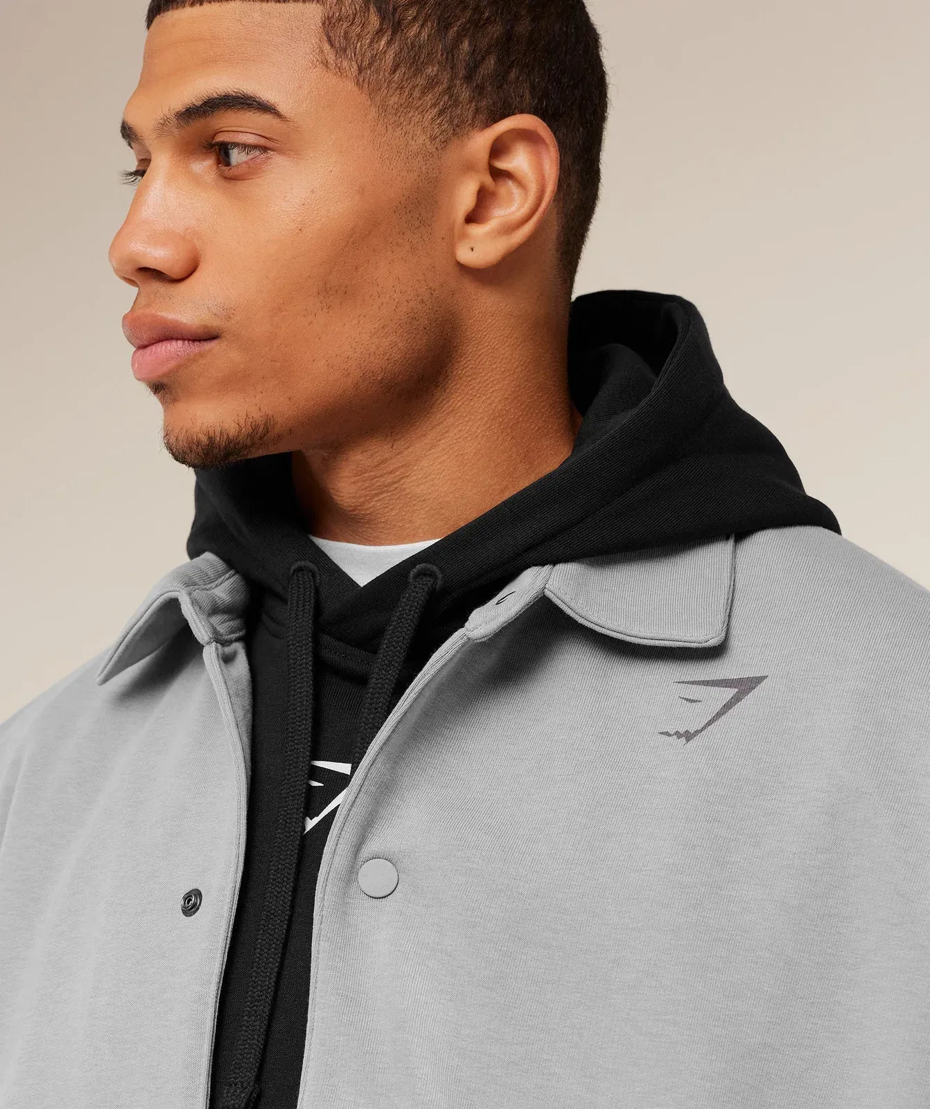 Gymshark Power Coach Jacket - Smokey Grey