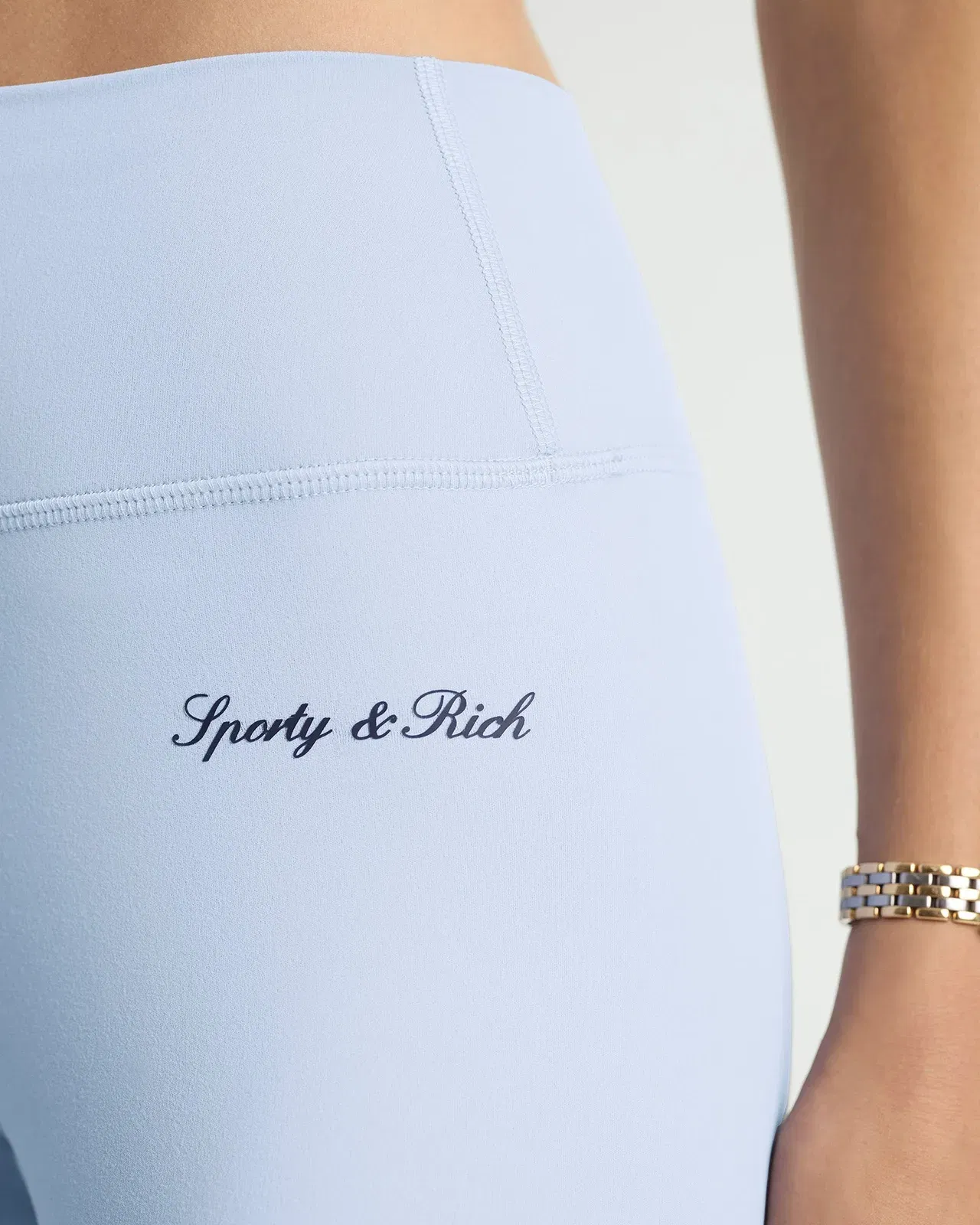 Signature Logo Legging - Faded Blue/Navy
