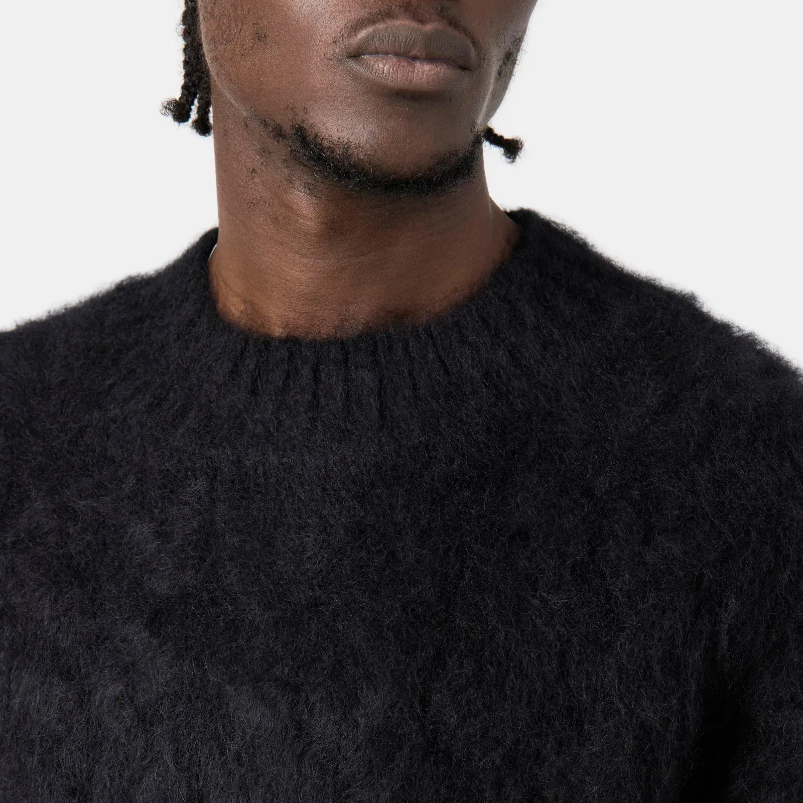 Textured Knit Contemporary Fit Crew Sweatshirt