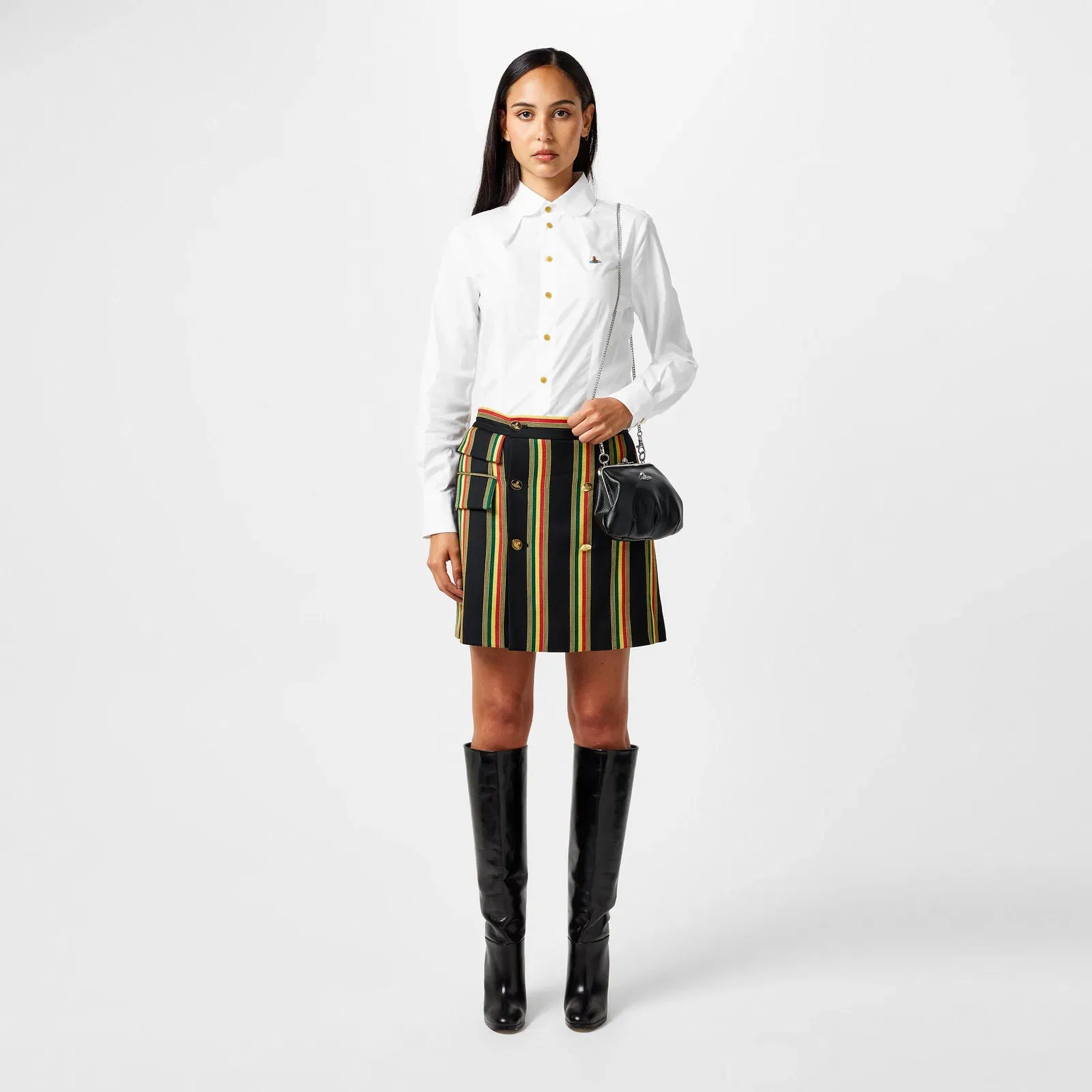 Textured Johanna Frame Purse