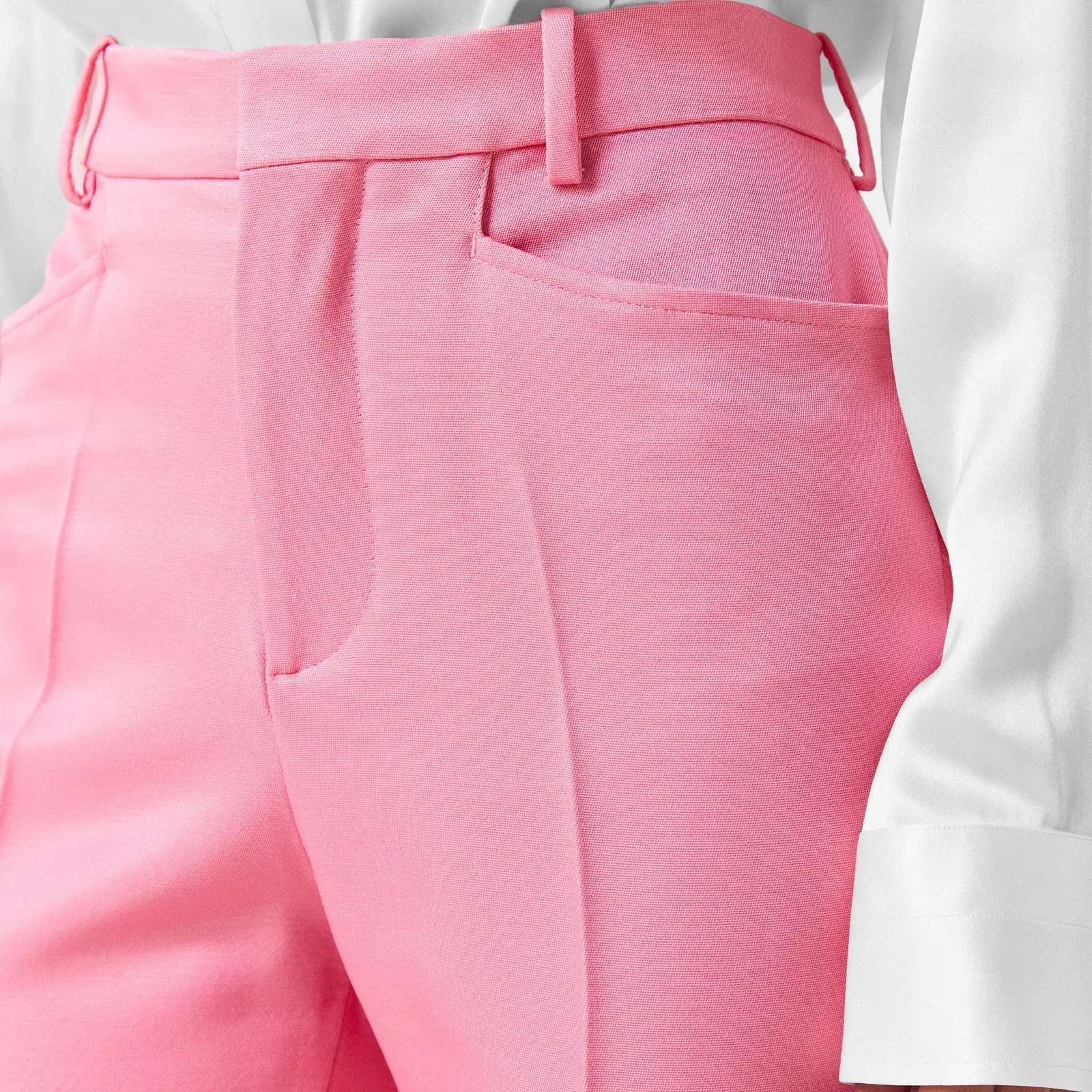 High-Quality Structured Knitted Trousers