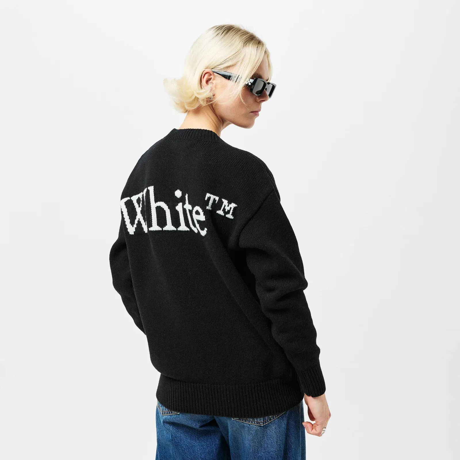 Logo Relaxed Fit Crew Neck Jumper