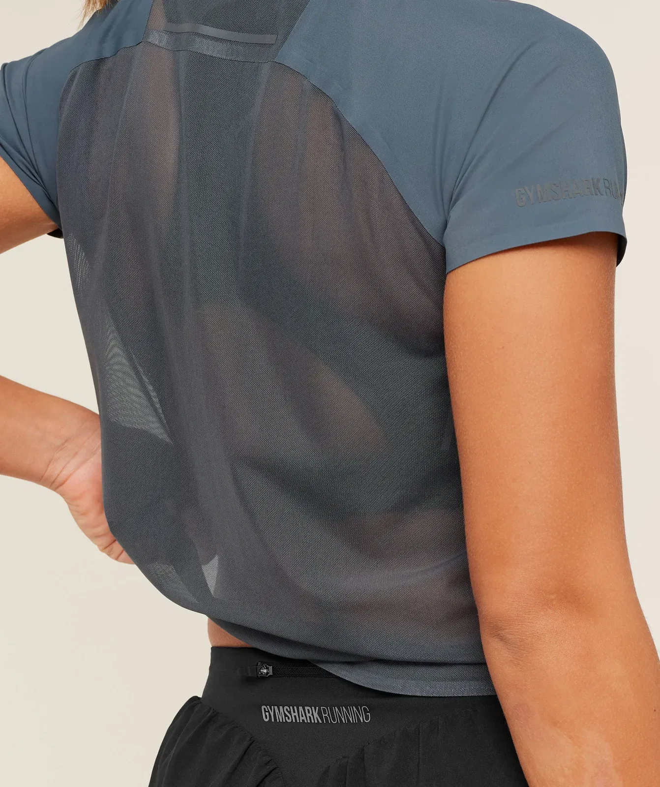 Gymshark Running Elite T-Shirt - Titanium Blue