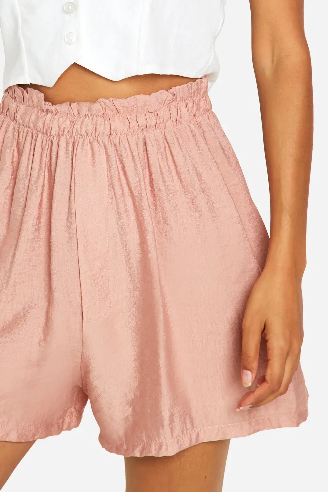 Linen Look Relaxed Fit Shorts