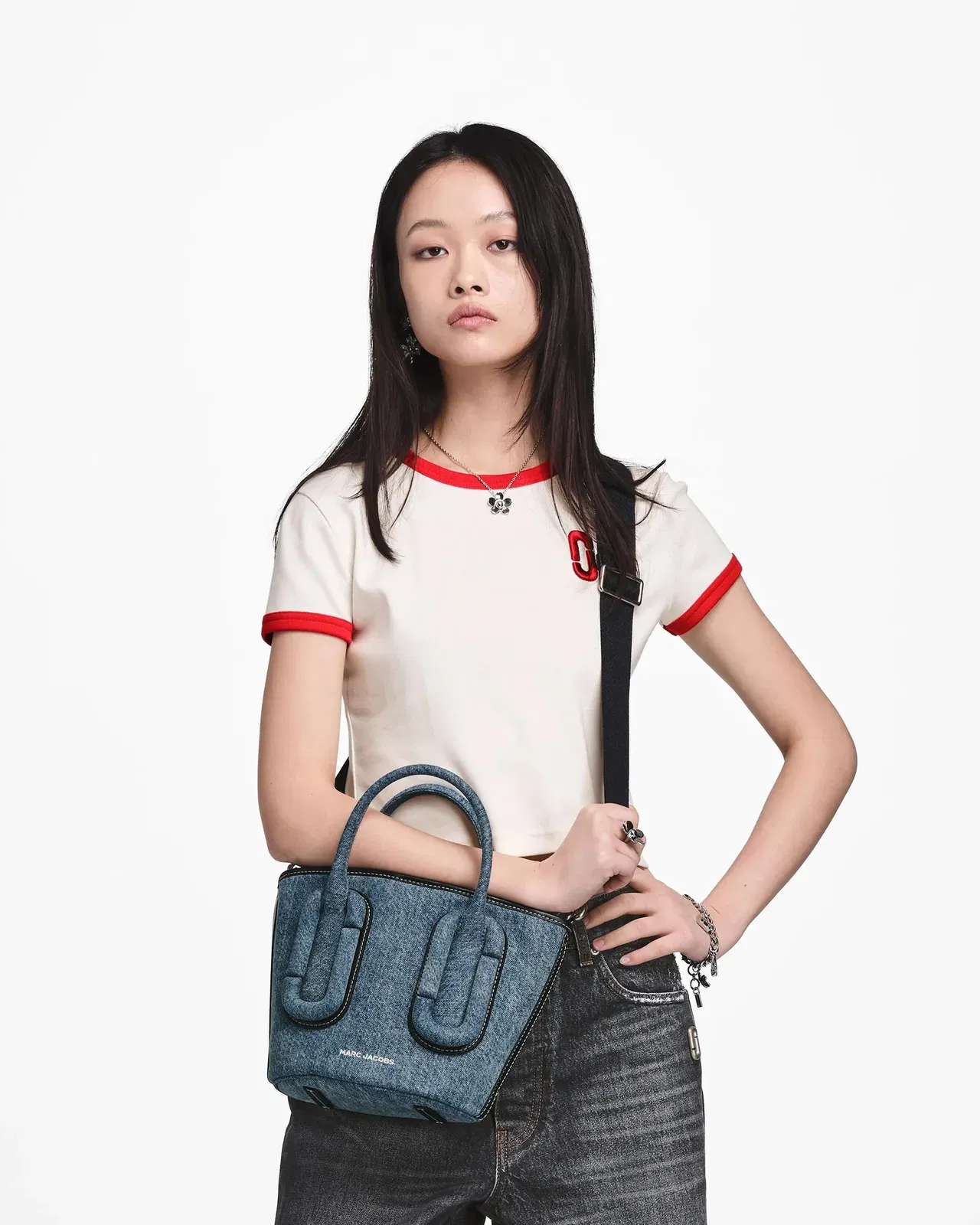 Babe Small Tote In Denim