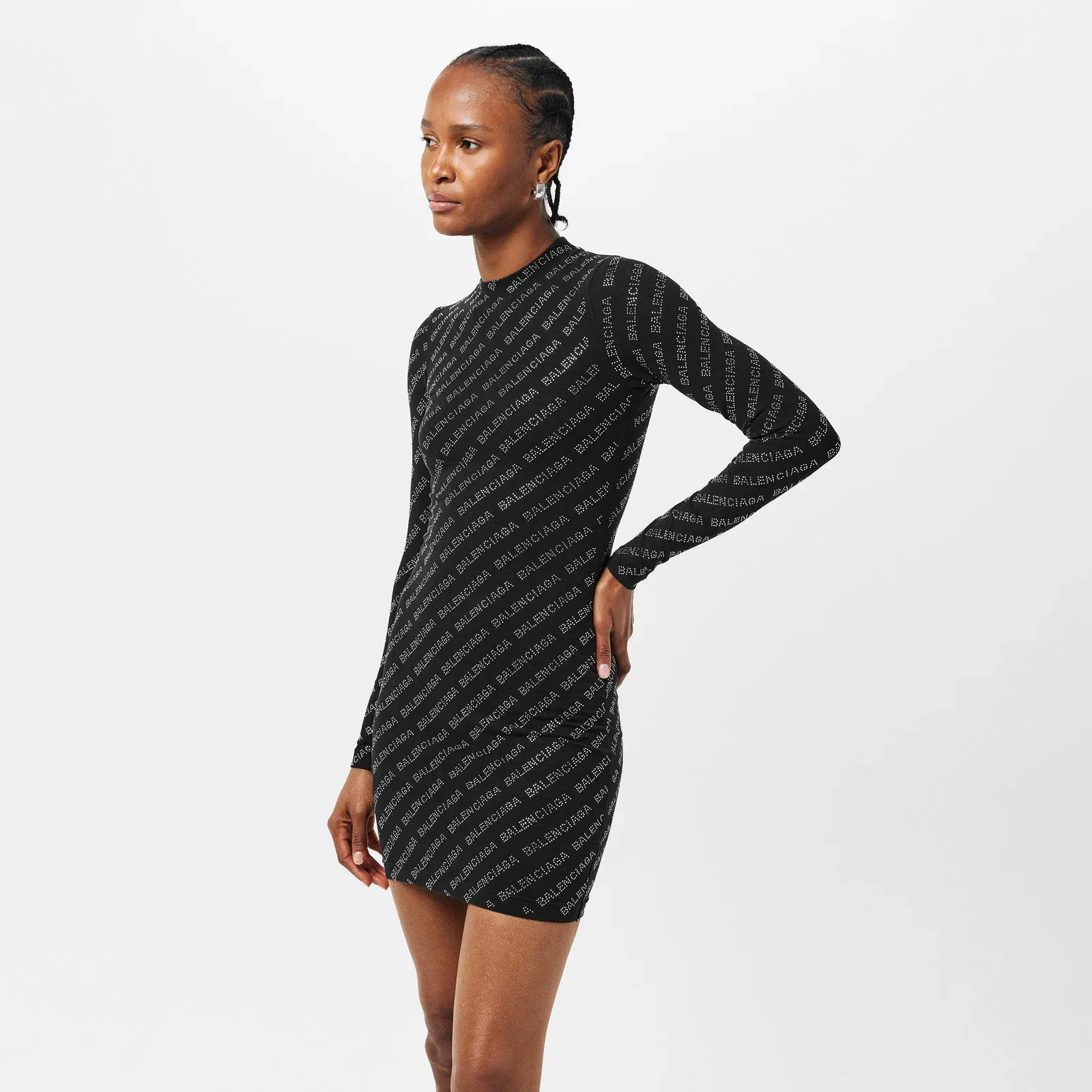 All-Over Logo Mini Dress