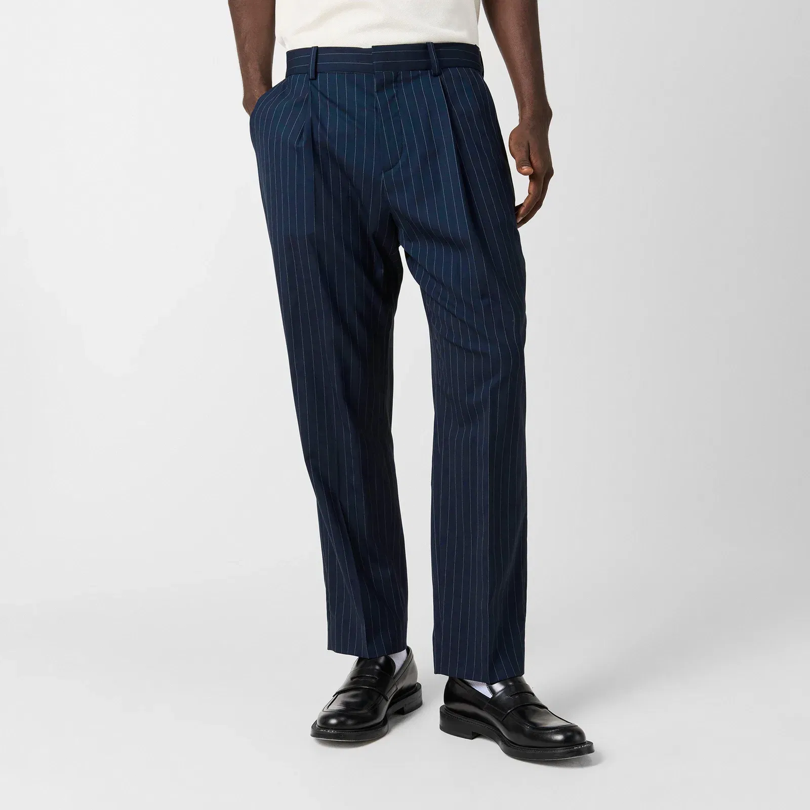 Tailored Fit Straight Leg Trousers