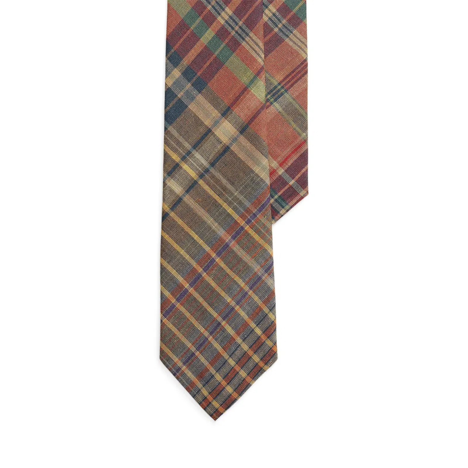 Linen Plaid Tie