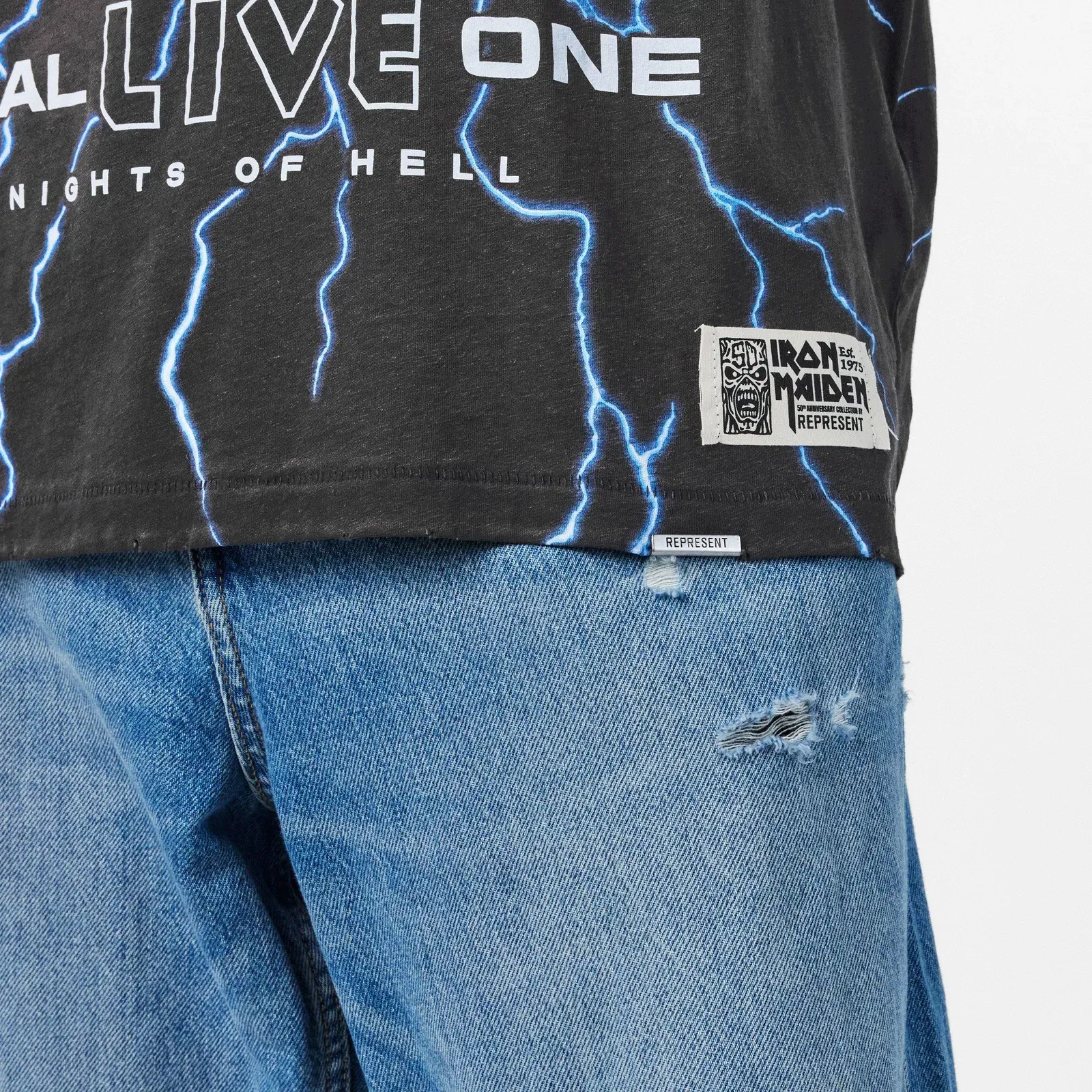 Rep Live One T-Shirt, Bold Fashion Metal Fusion