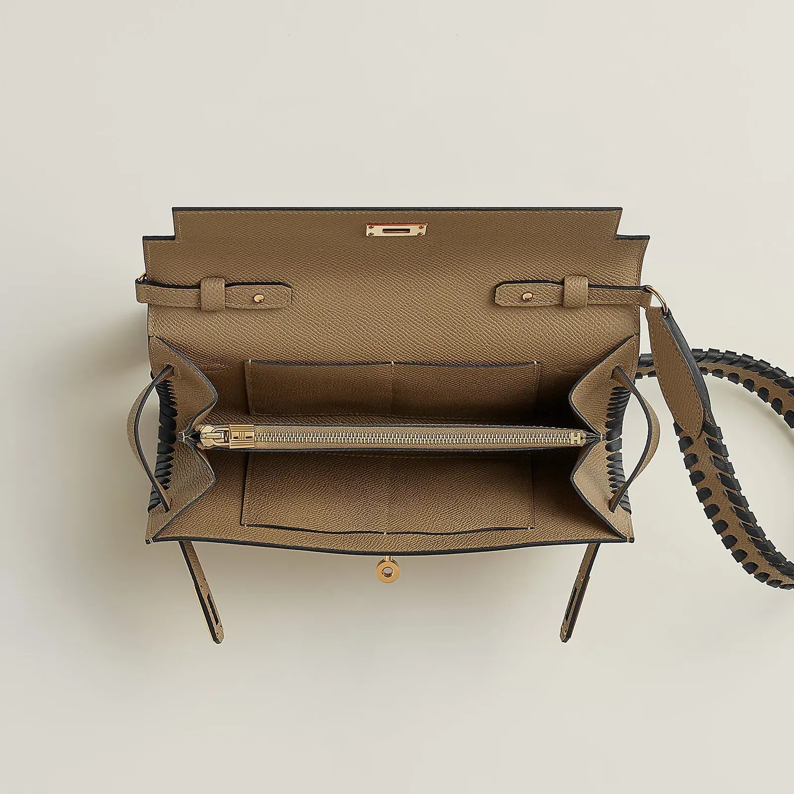 Hermes Kelly To Go Tressage Wallet Poussire
