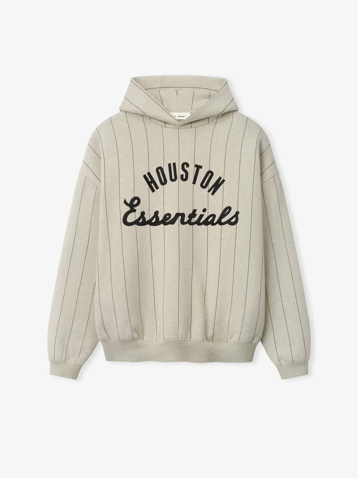 Essentials Astros Sport Hoodie Heather Stone W Black Pinstripes