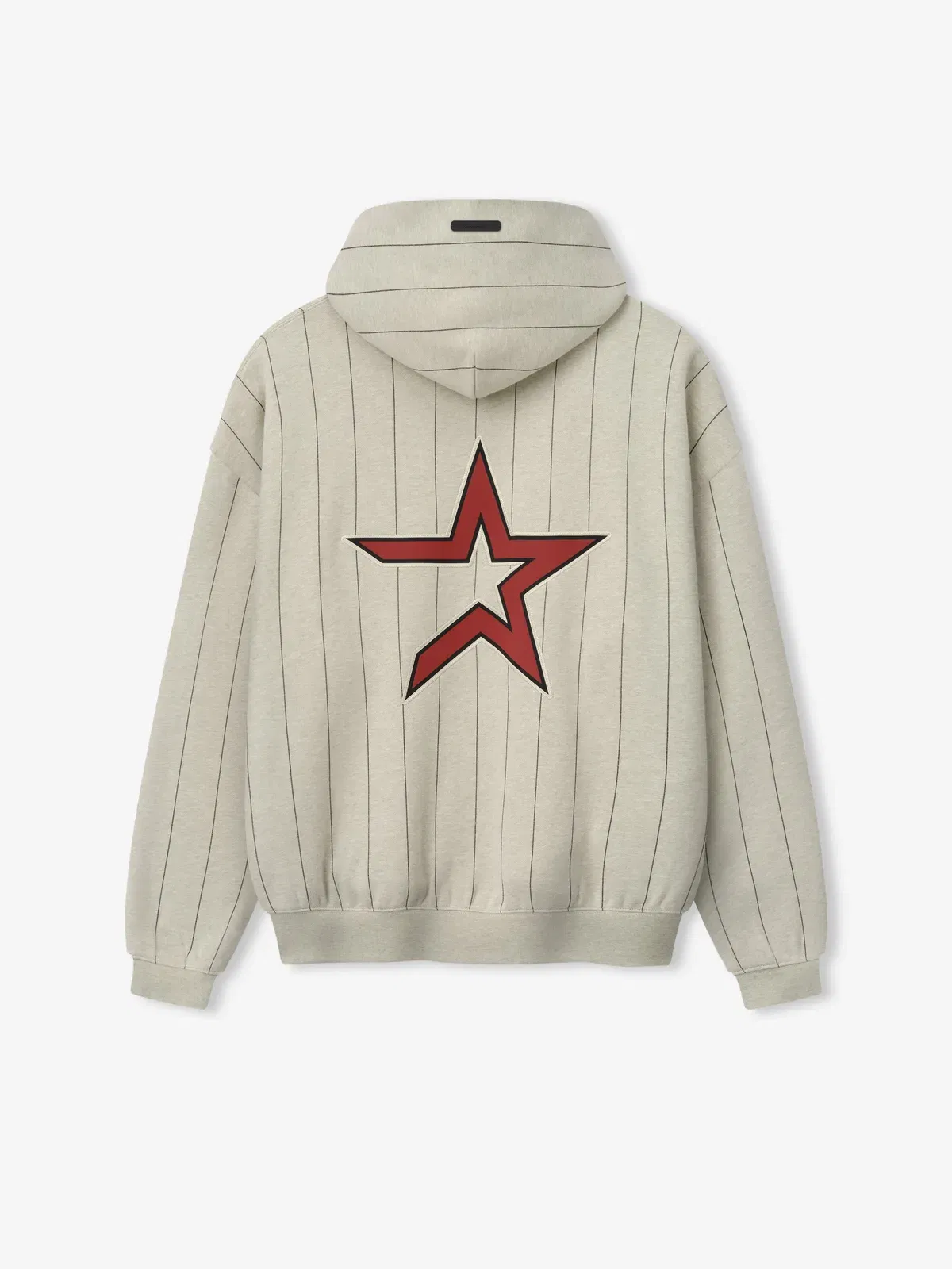 Essentials Astros Sport Hoodie Heather Stone W Black Pinstripes