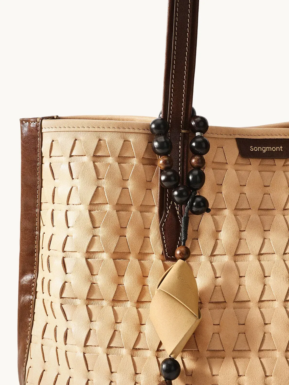 Songmont Medium Lattice Tote Sulfur