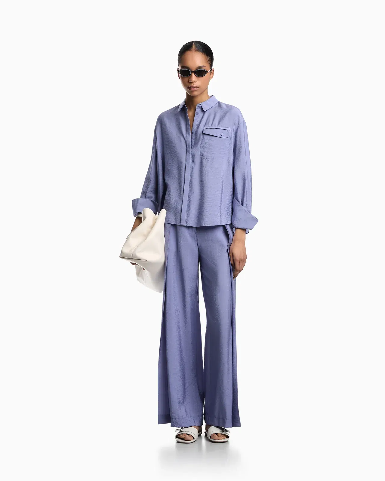 Emporio Armani Technical rayon shirt