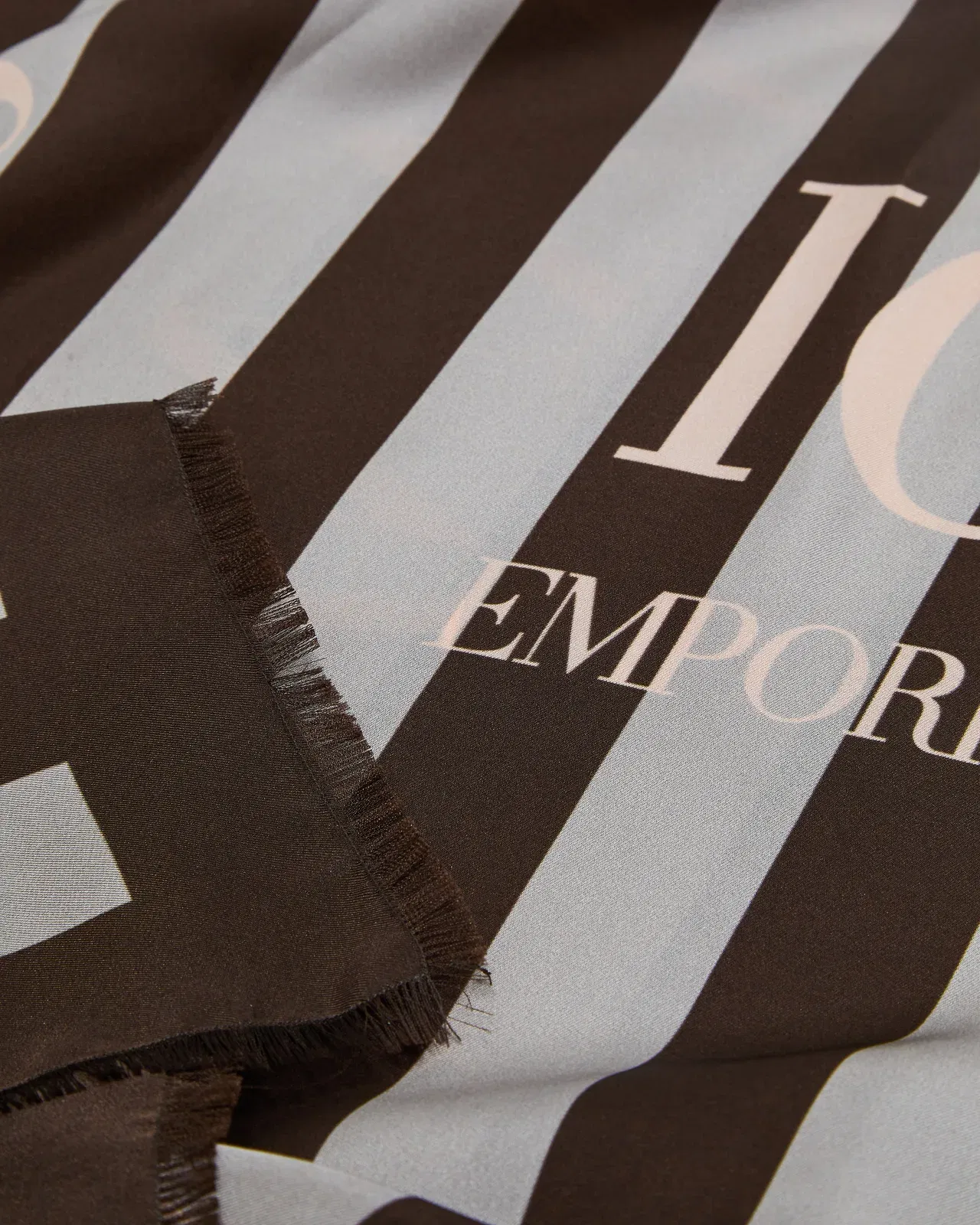 Emporio Armani Icon print pure silk foulard
