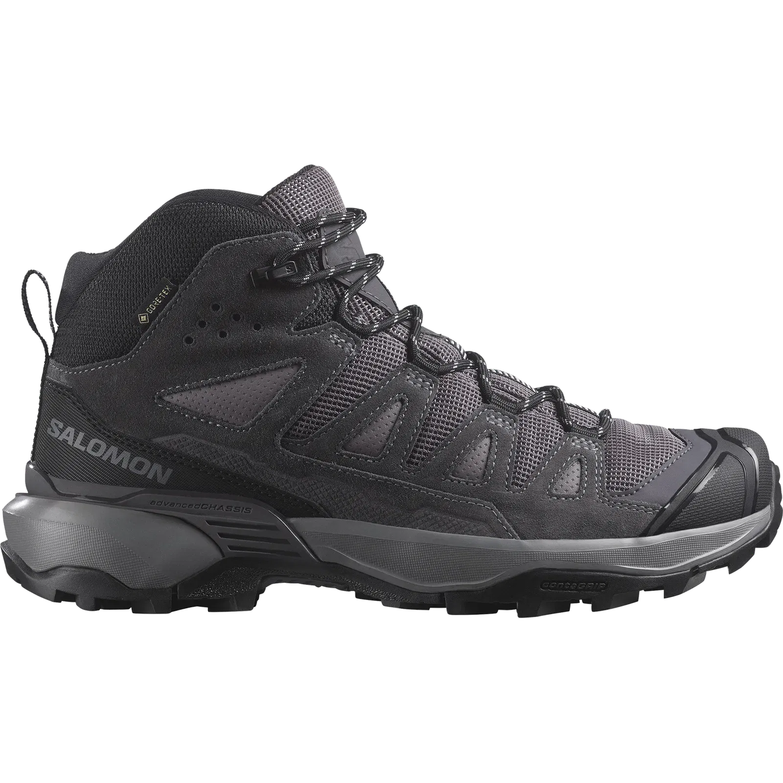 Salomon X Ultra 360 Leather Mid Gore-Tex Hiking & Backpacking Shoes Womens Shark