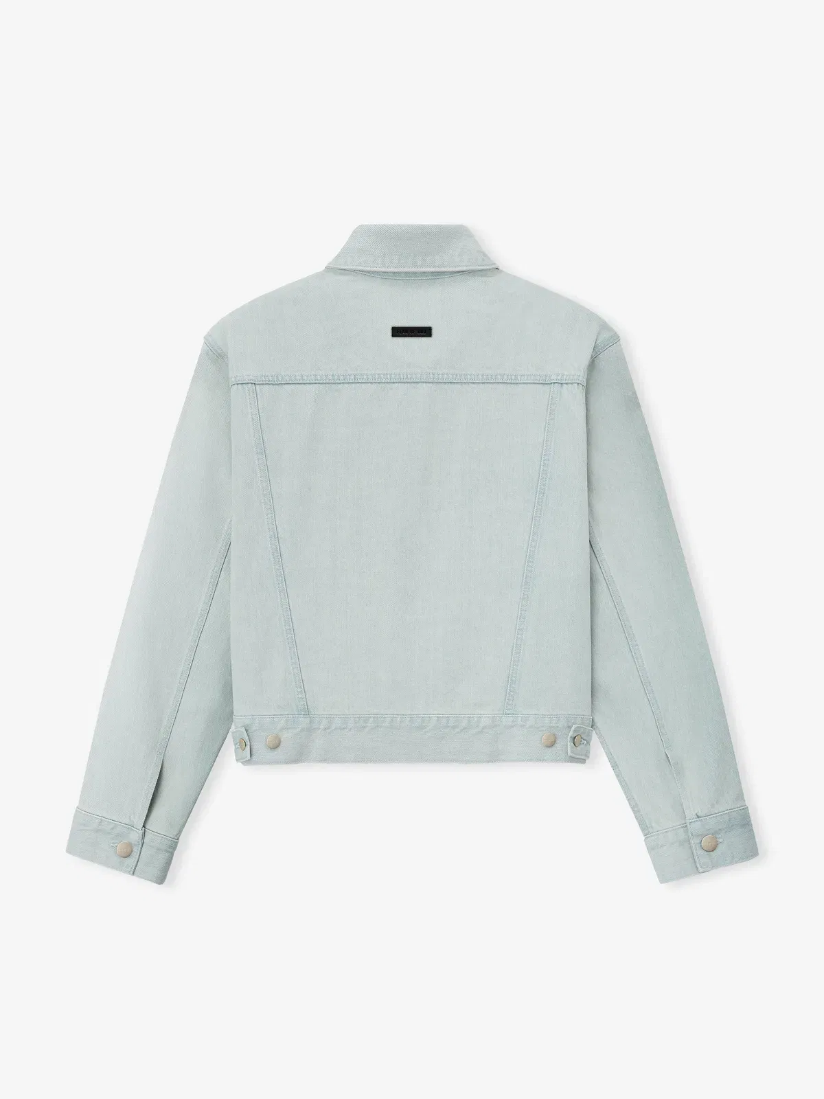 Essentials Bleached Denim Classic Trucker Jacket Bleach Wash