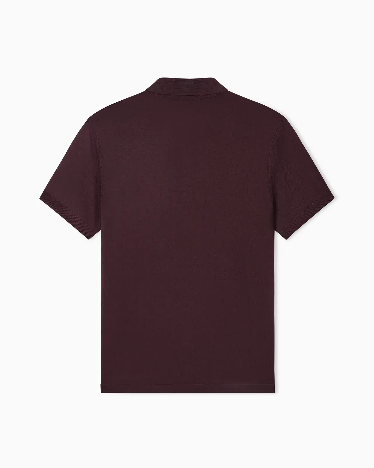 Emporio Armani Plain-knit polo shirt